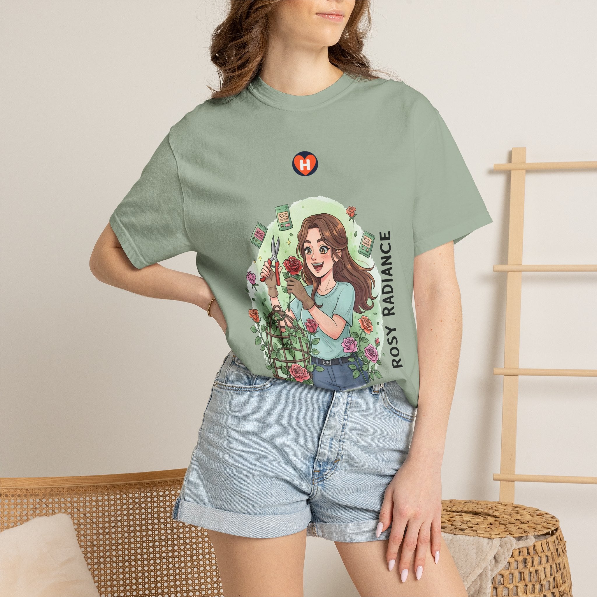 HobbyFlow Womens Essential Rose gardening Passionwear