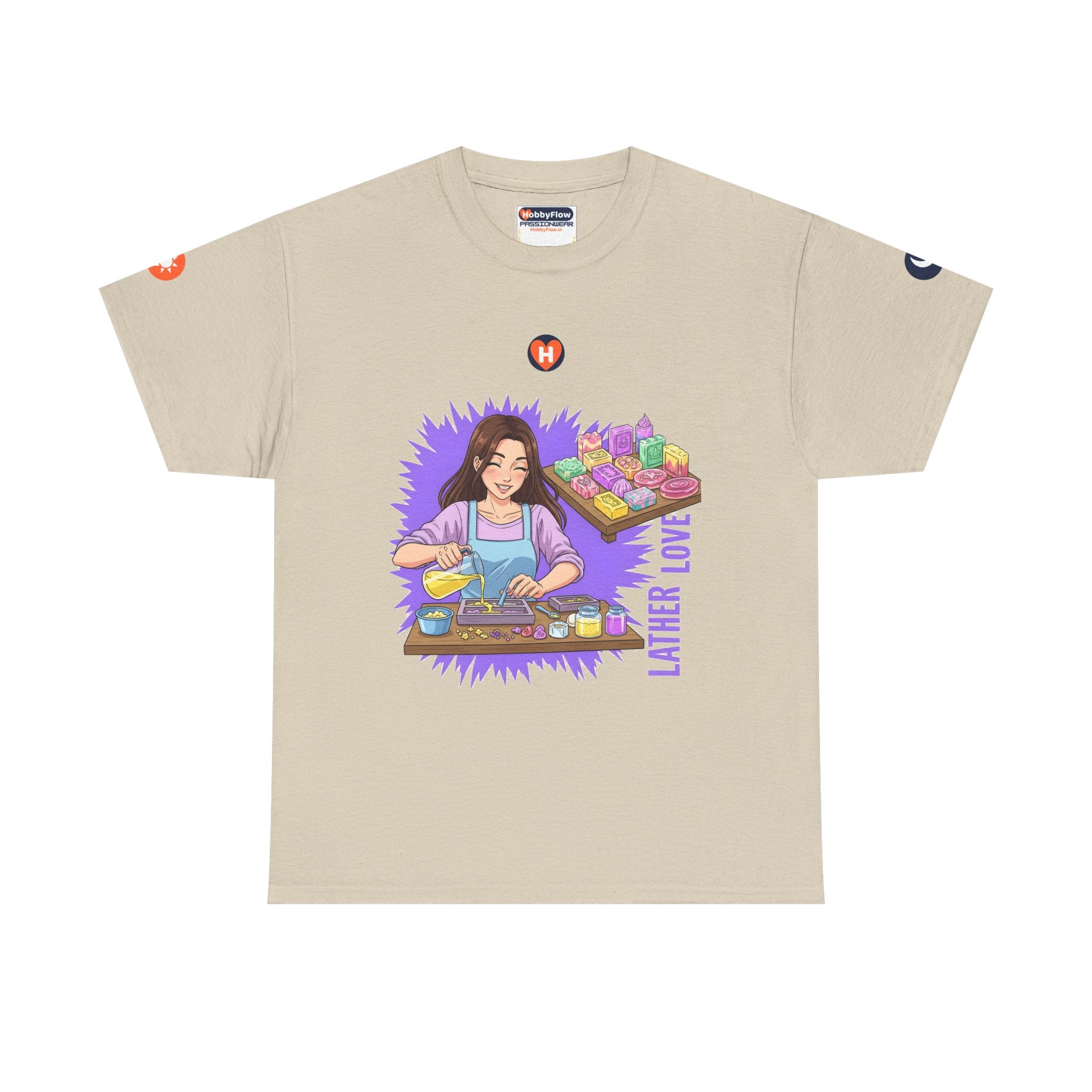 HobbyFlow #109 Soap making Tee - Essential Creative Arts & Crafts Wear: Caress Creation, Unleash Bubbles of Bliss!