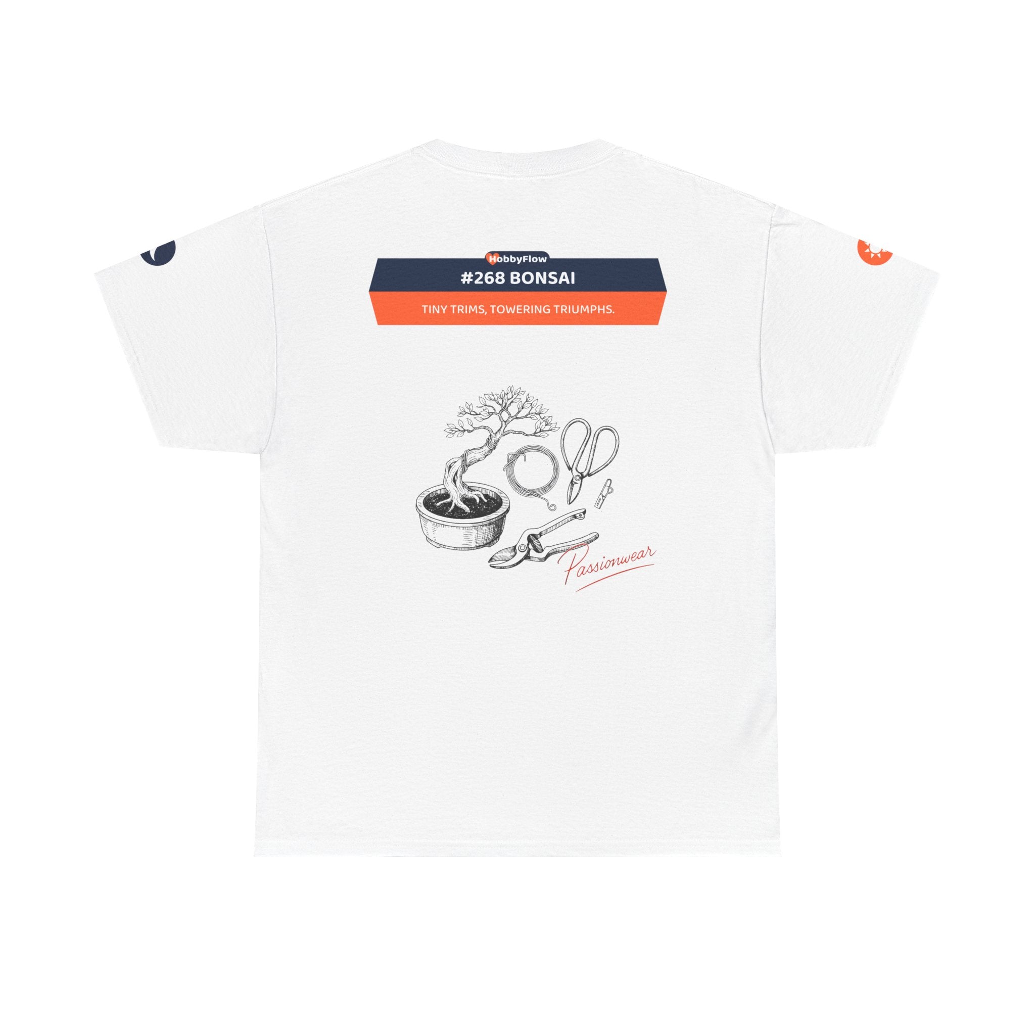 HobbyFlow #268 Bonsai Tee - Essential Gardening & Nature Wear: Tiny Trims, Towering Triumphs.