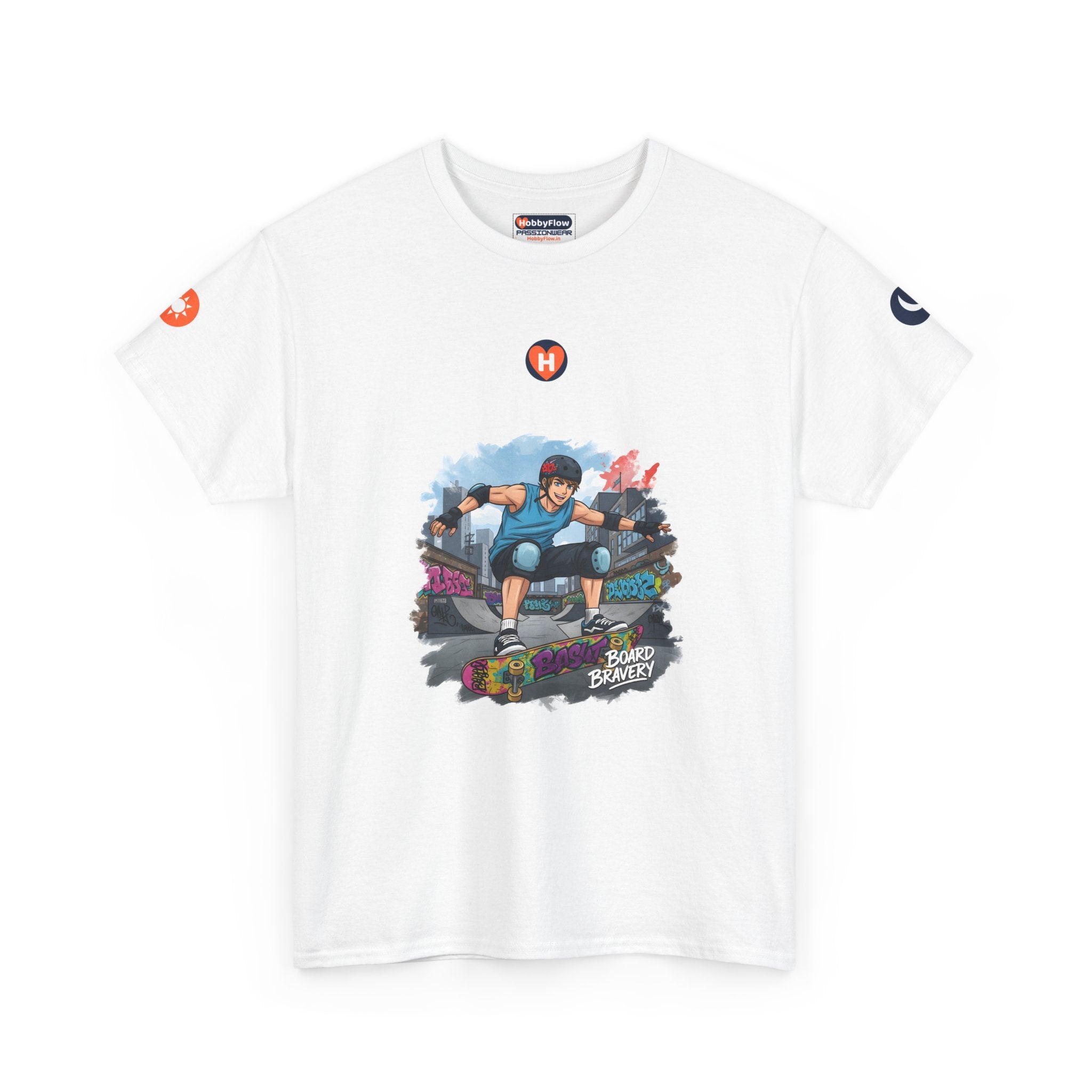 HobbyFlow #17 Skateboarding Tee - Essential Sports & Adventure Wear: Thrill on Wheels, Courage in Motion!