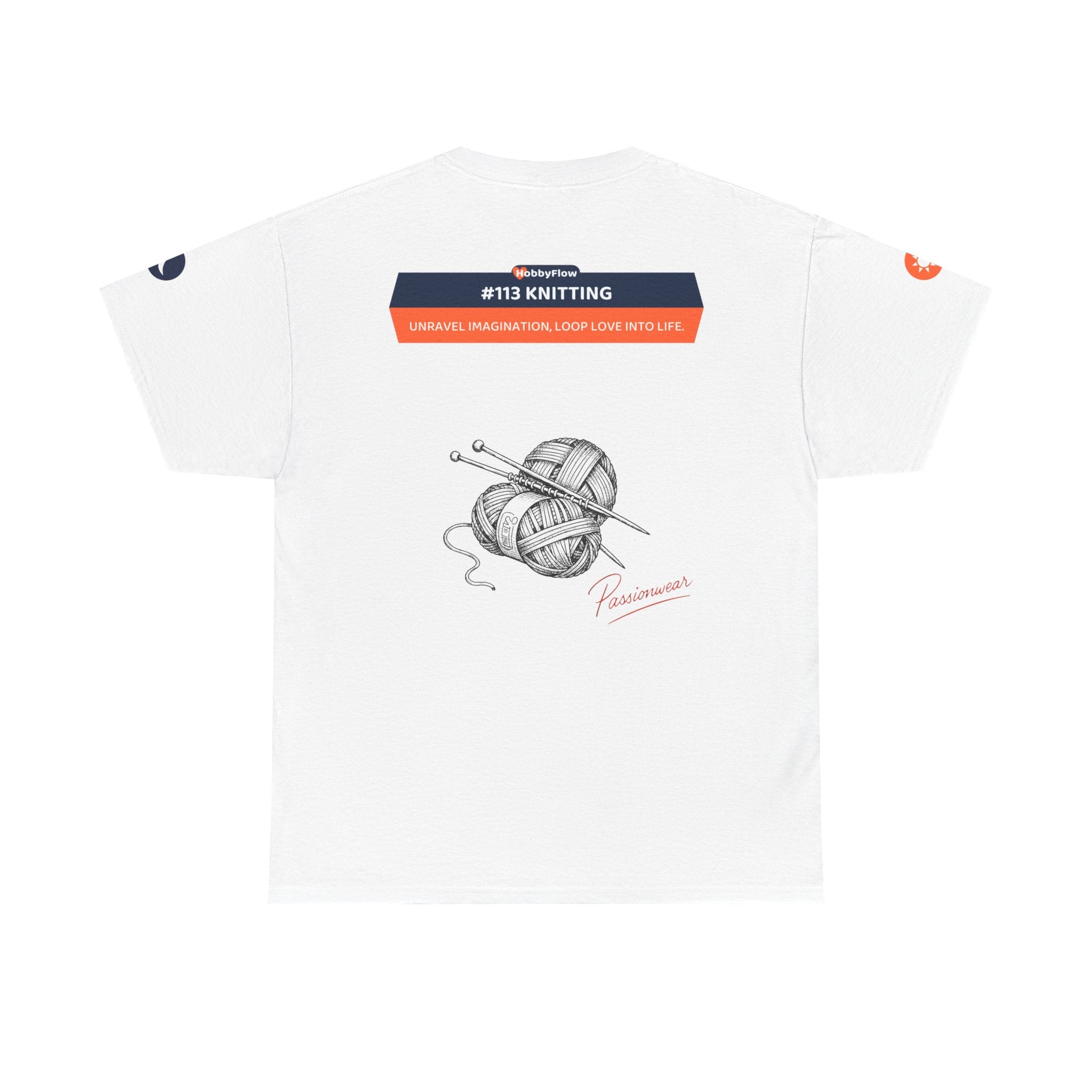 HobbyFlow #113 Knitting Tee - Essential Creative Arts & Crafts Wear: Unravel Imagination, Loop Love into Life.