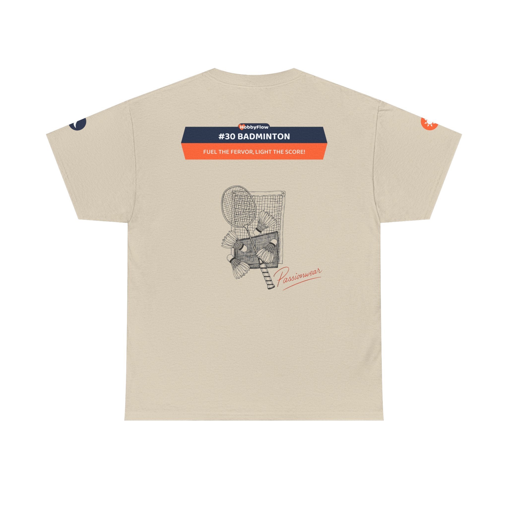 HobbyFlow #30 Badminton Tee - Essential Sports & Adventure Wear: Fuel the Fervor, Light the Score!