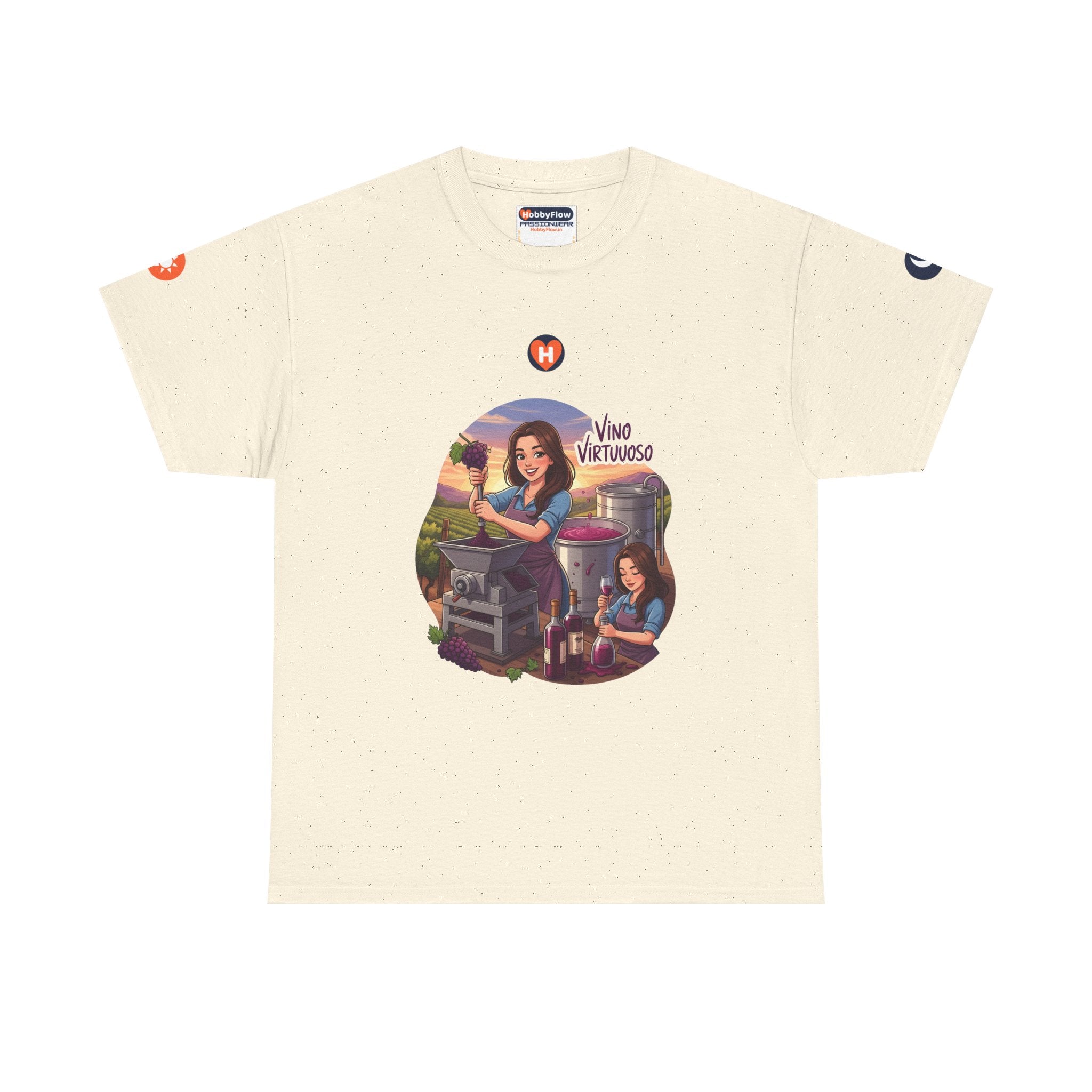 HobbyFlow #243 Wine making Tee - Essential Food & Drink Wear: Sip the Story, Savor the Craft!