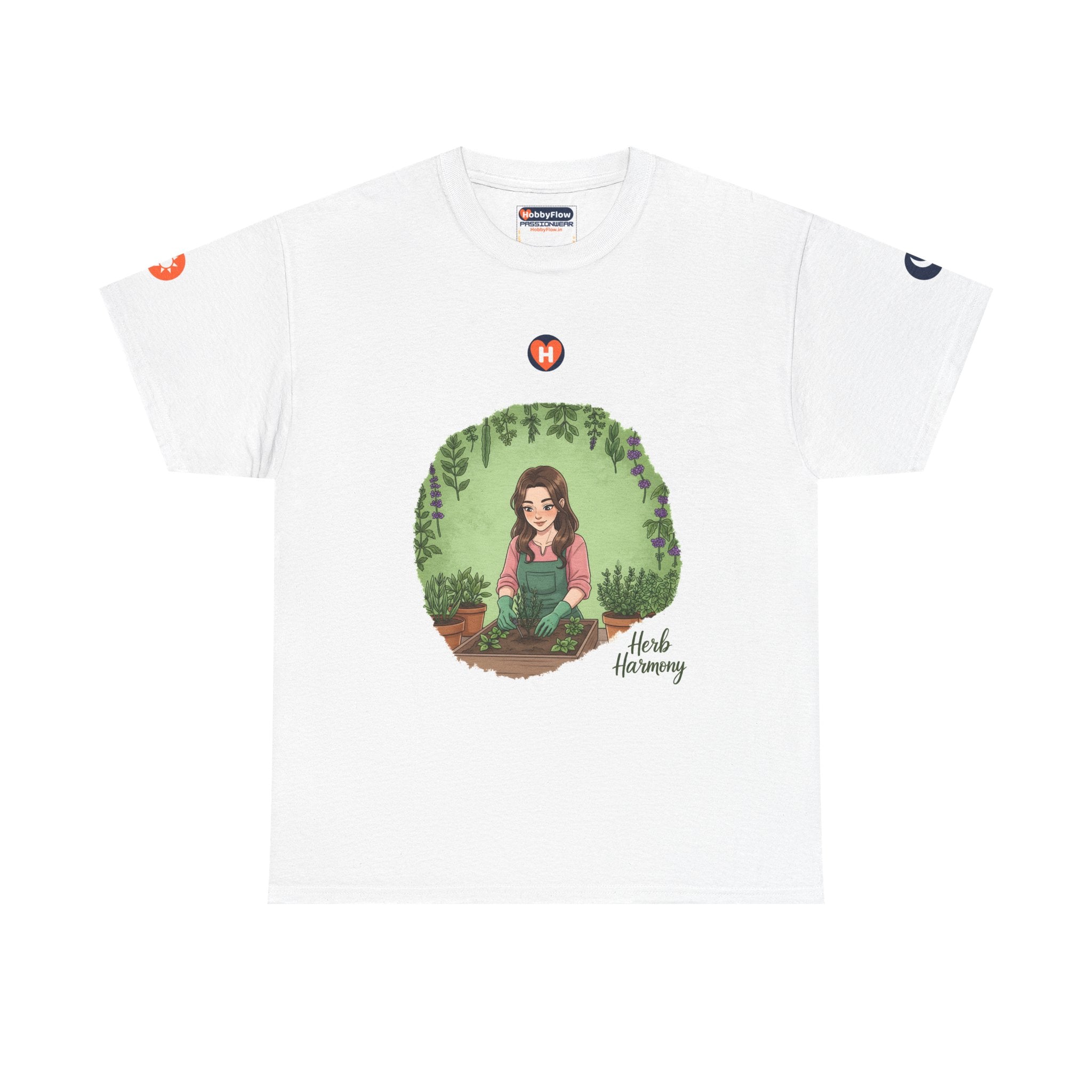 HobbyFlow #263 Herb gardening Tee - Essential Gardening & Nature Wear: Sow in Love, Reap in Tranquility.