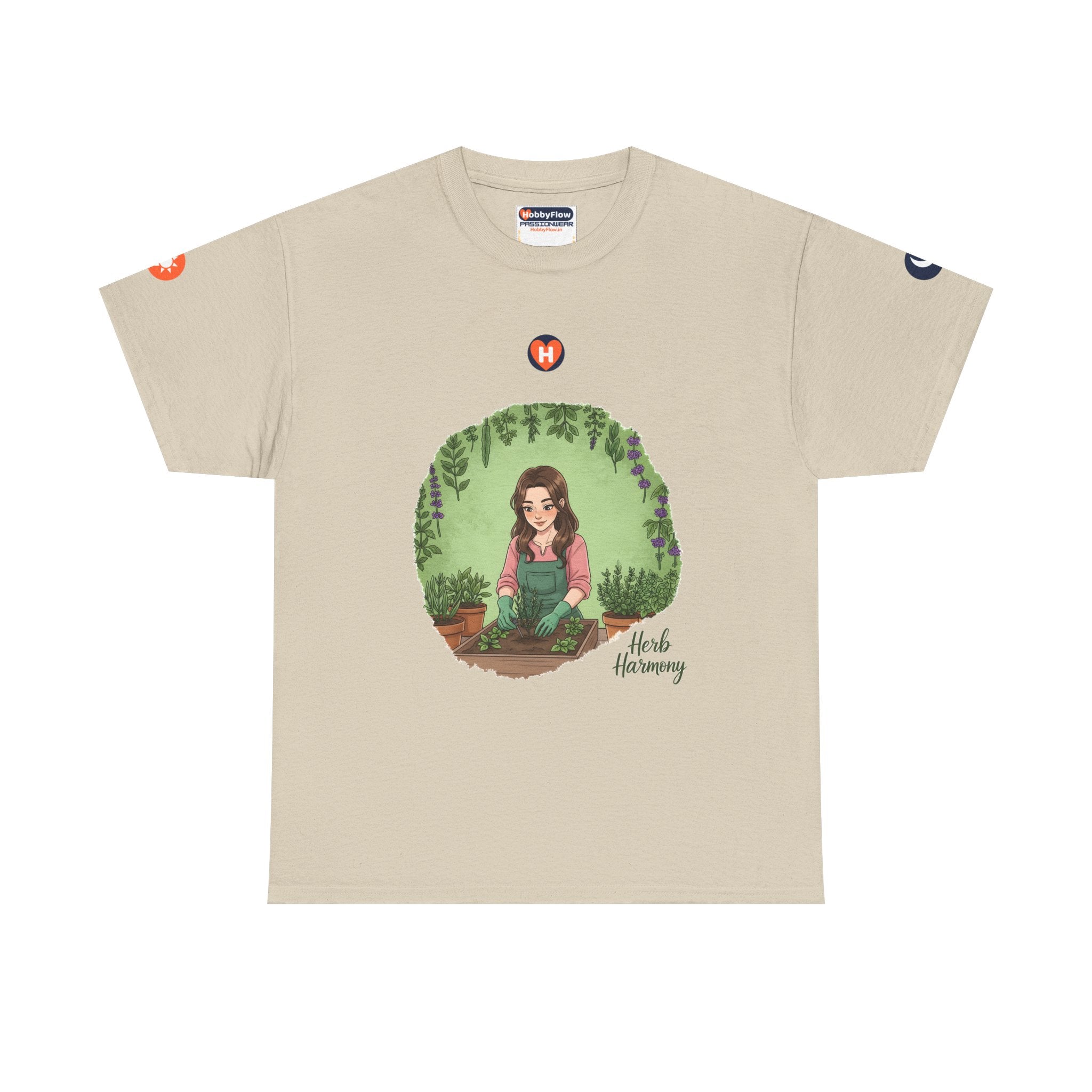 HobbyFlow #263 Herb gardening Tee - Essential Gardening & Nature Wear: Sow in Love, Reap in Tranquility.