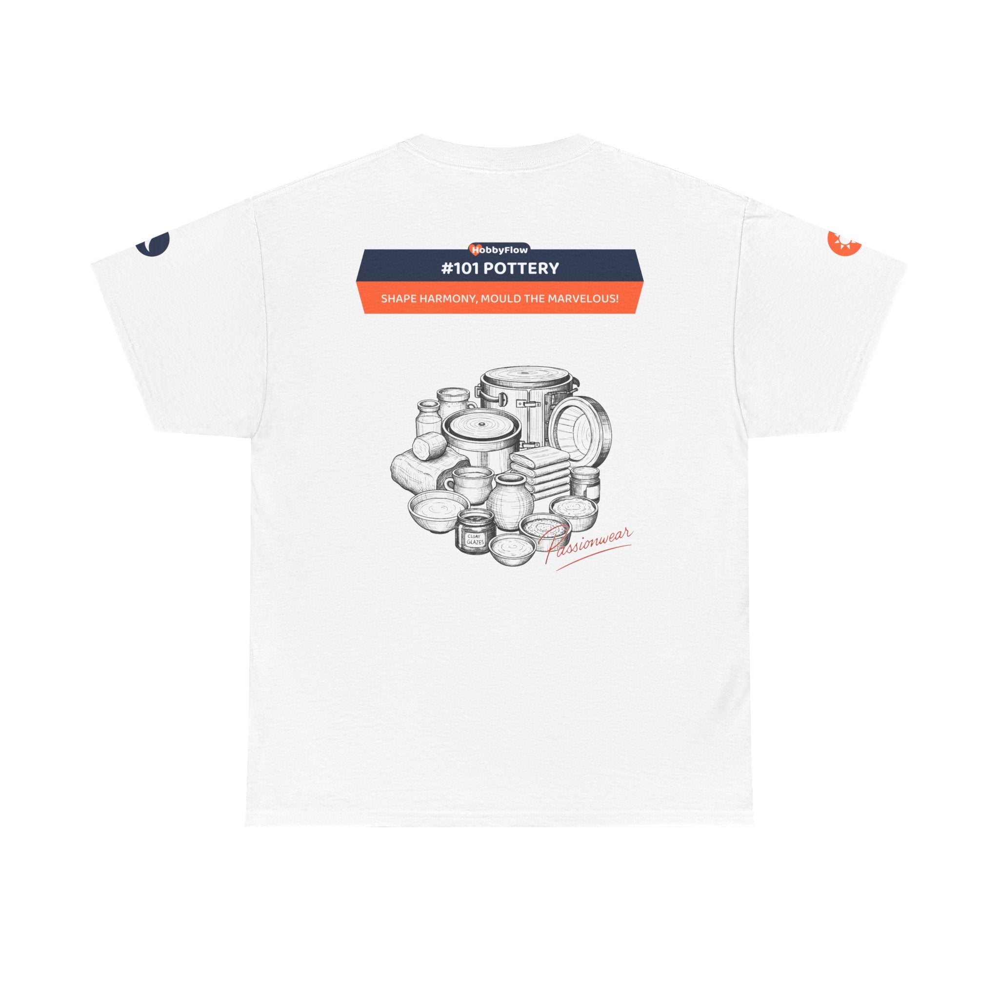 HobbyFlow #101 Pottery Tee - Essential Creative Arts & Crafts Wear: Shape Harmony, Mould the Marvelous!