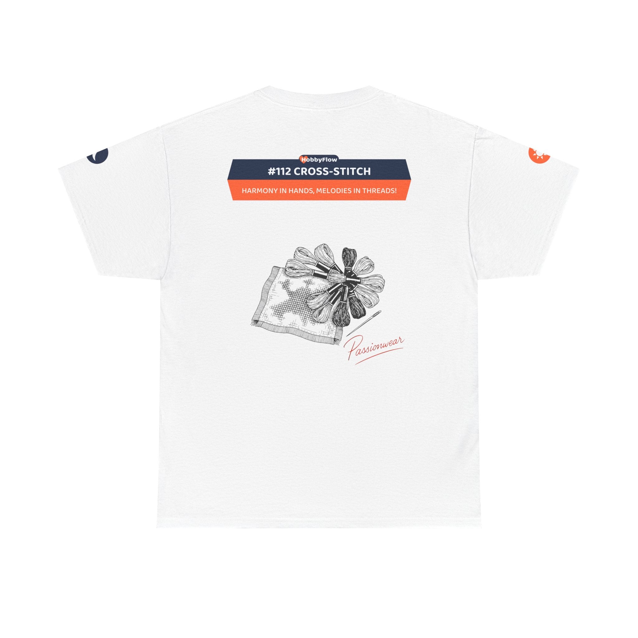 HobbyFlow #112 Cross-stitch Tee - Essential Creative Arts & Crafts Wear: Harmony in Hands, Melodies in Threads!
