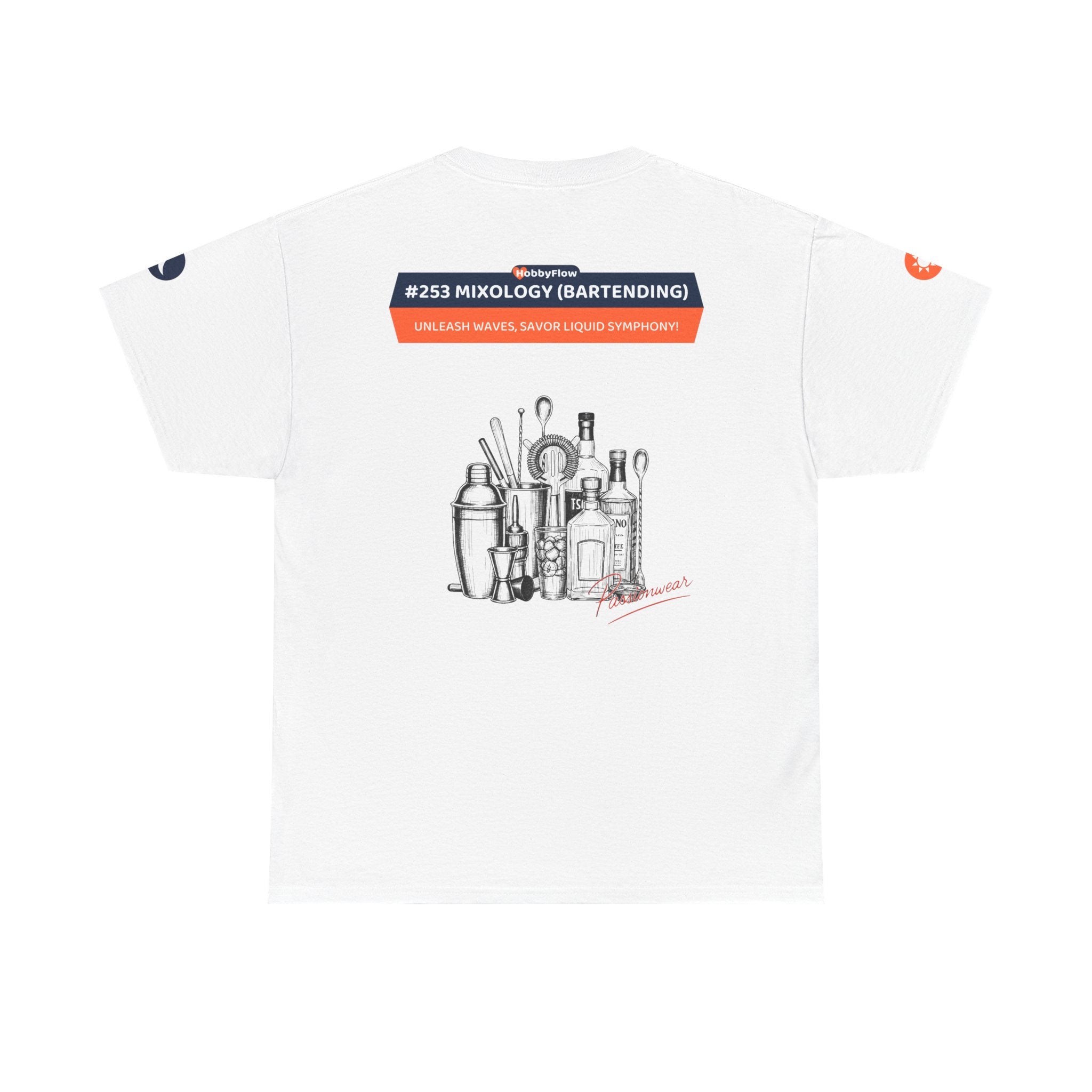 HobbyFlow #253 Mixology (Bartending) Tee - Essential Food & Drink Wear: Unleash Waves, Savor Liquid Symphony!