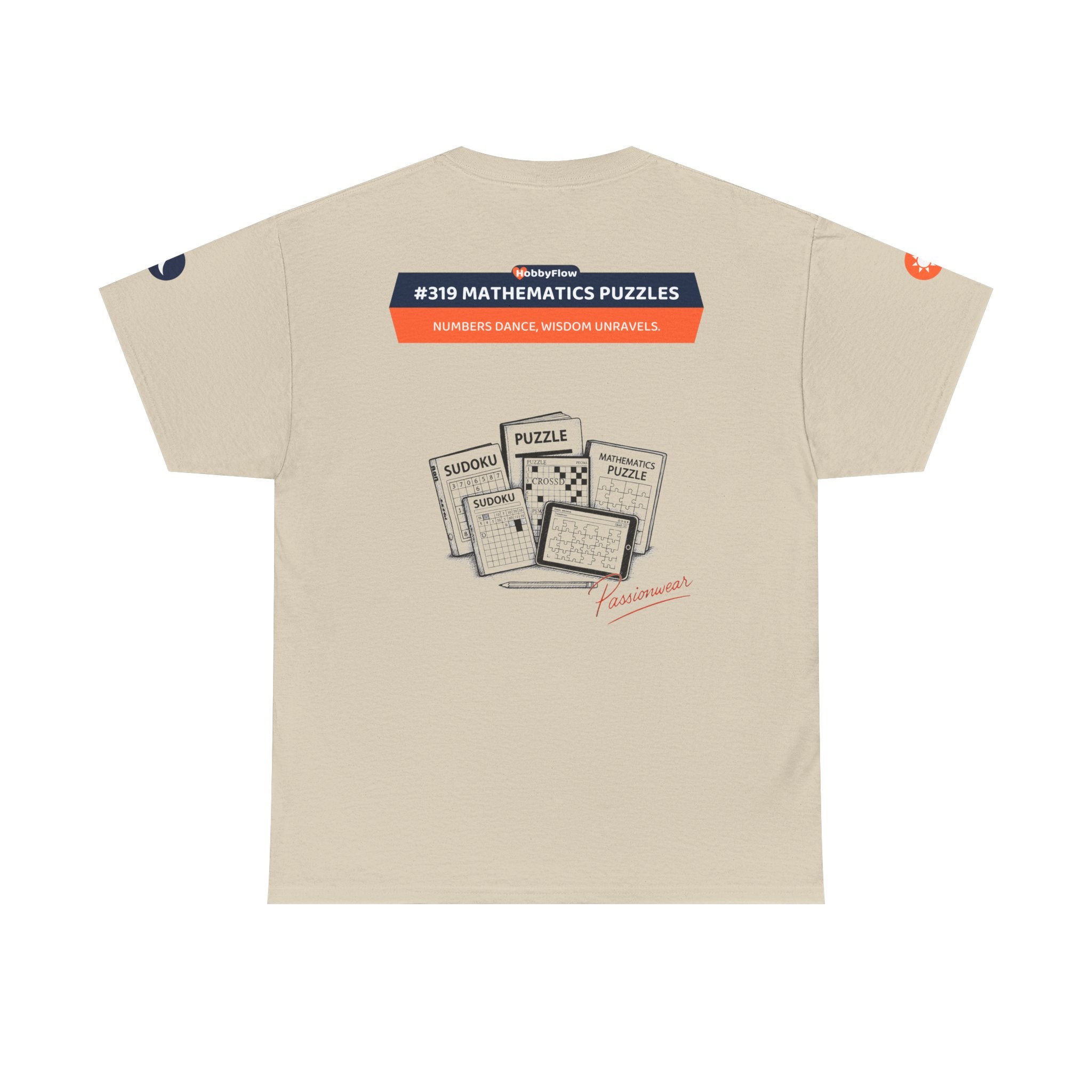 HobbyFlow #319 Mathematics puzzles Tee - Essential Intellectual & Educational Wear: Numbers Dance, Wisdom Unravels.