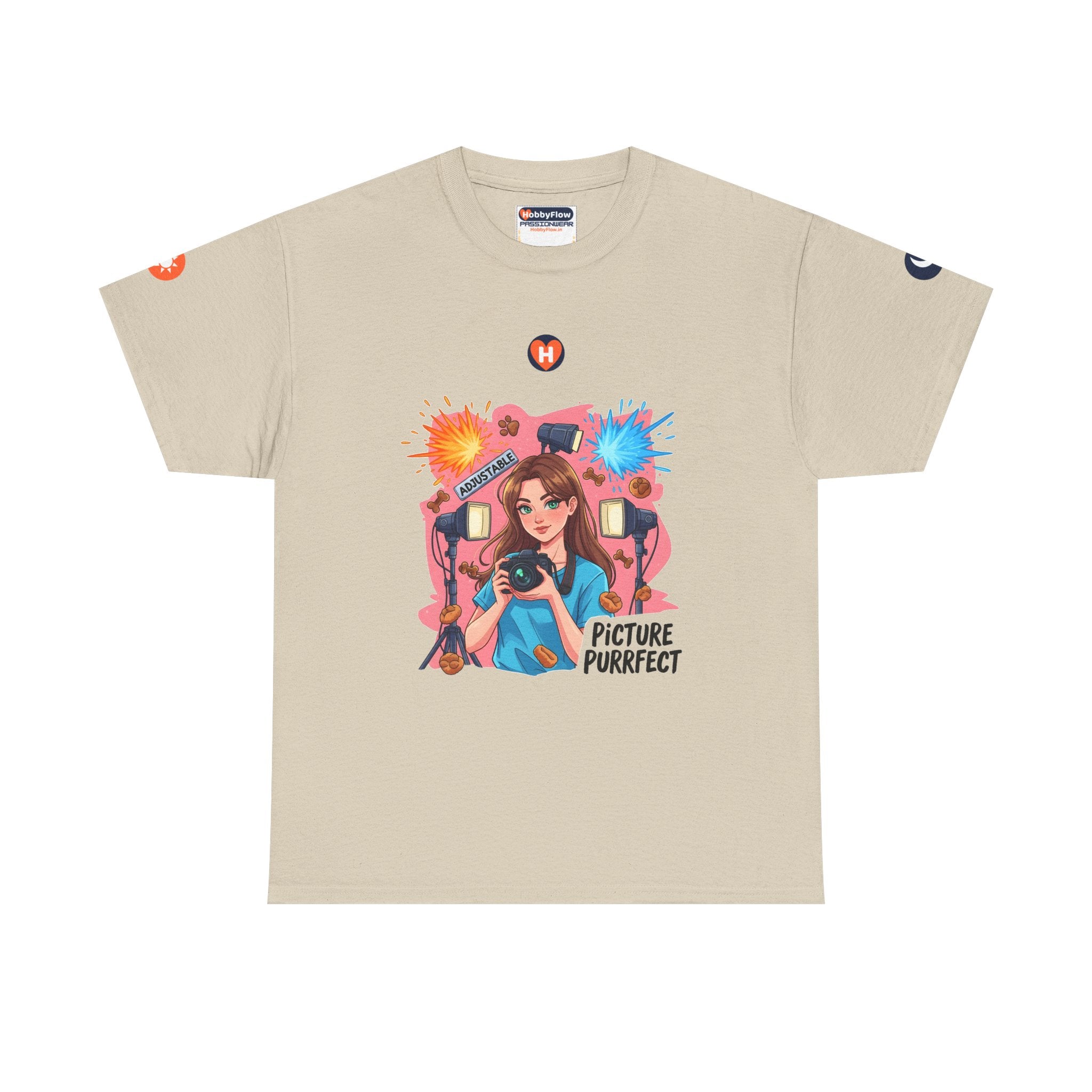 HobbyFlow #303 Pet photography Tee - Essential Animals & Pets Wear: Snap Whiskers, Frame Furry Love.