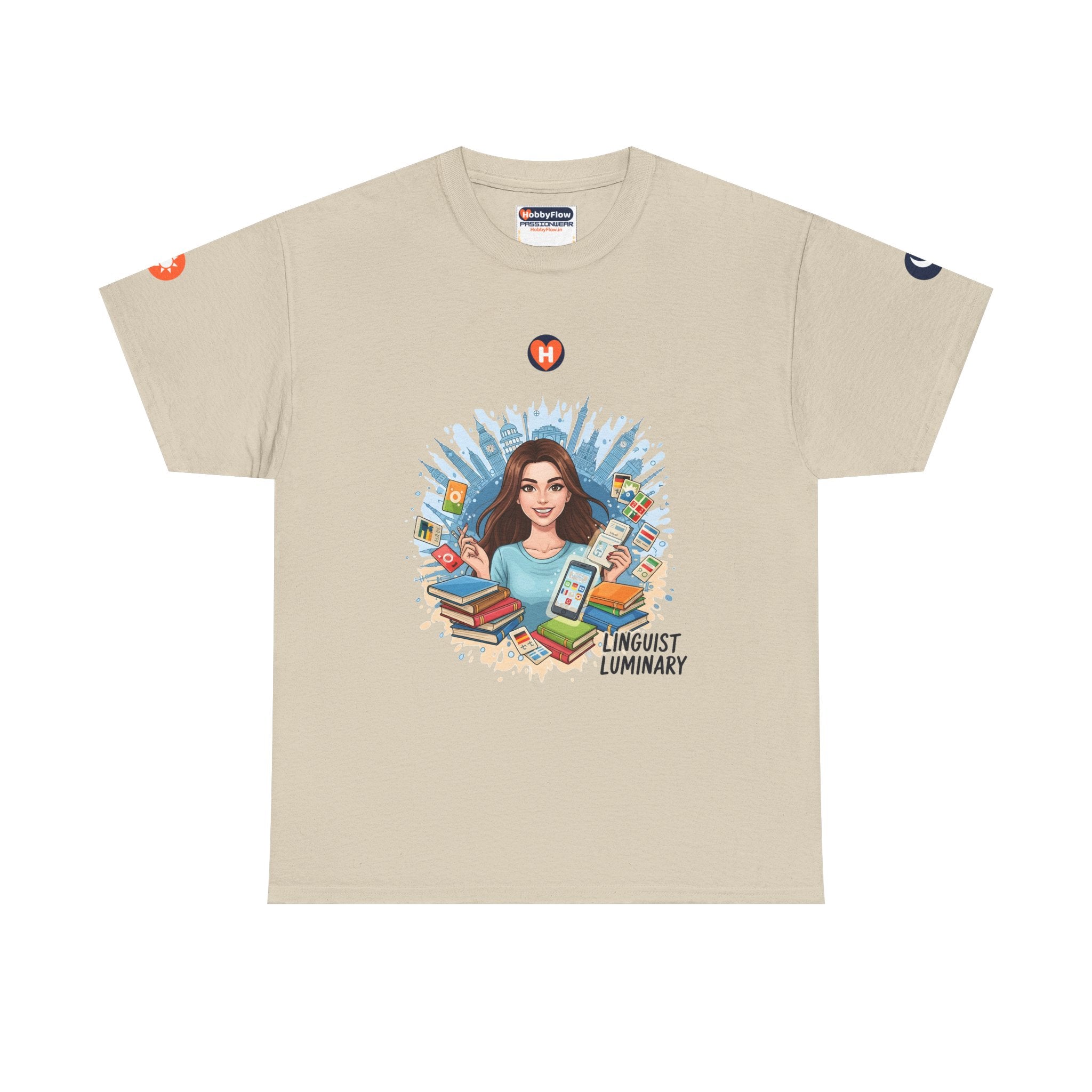 HobbyFlow #313 Learning languages Tee - Essential Intellectual & Educational Wear: Voices Unleashed, World Embraced.