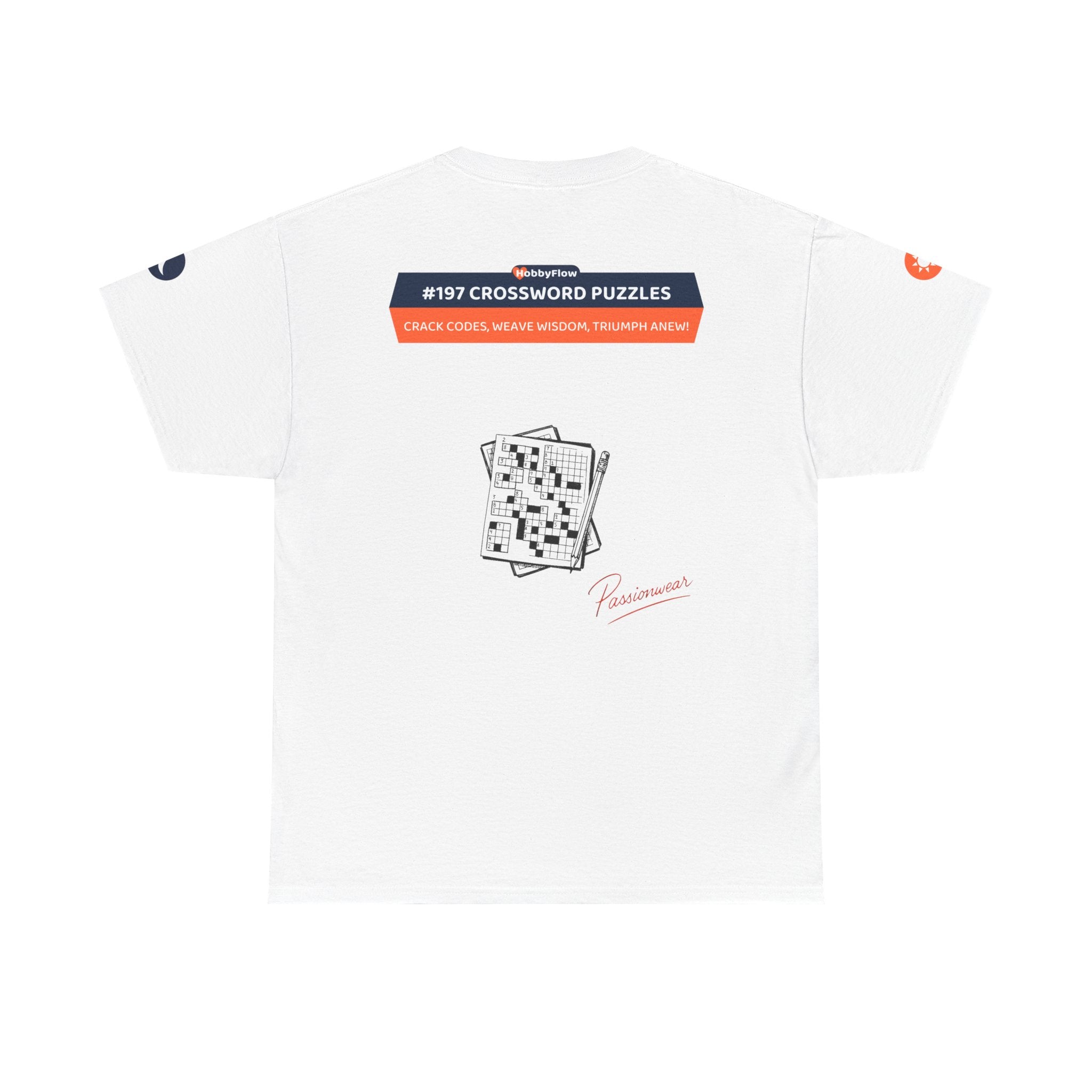 HobbyFlow #197 Crossword puzzles Tee - Essential Games & Collecting Wear: Crack Codes, Weave Wisdom, Triumph Anew!