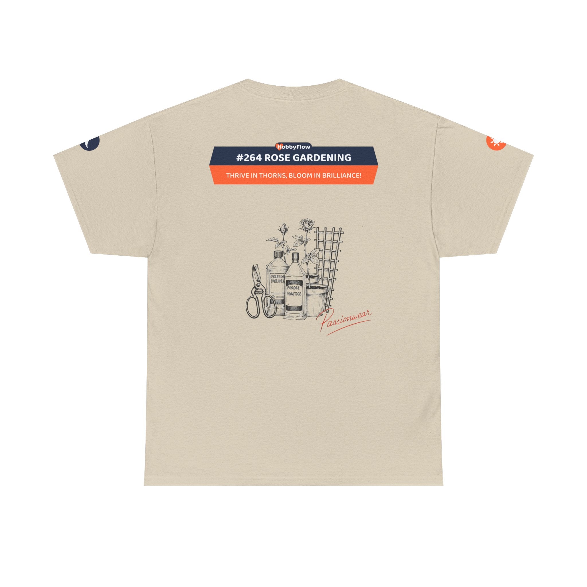 HobbyFlow #264 Rose gardening Tee - Essential Gardening & Nature Wear: Thrive in Thorns, Bloom in Brilliance!