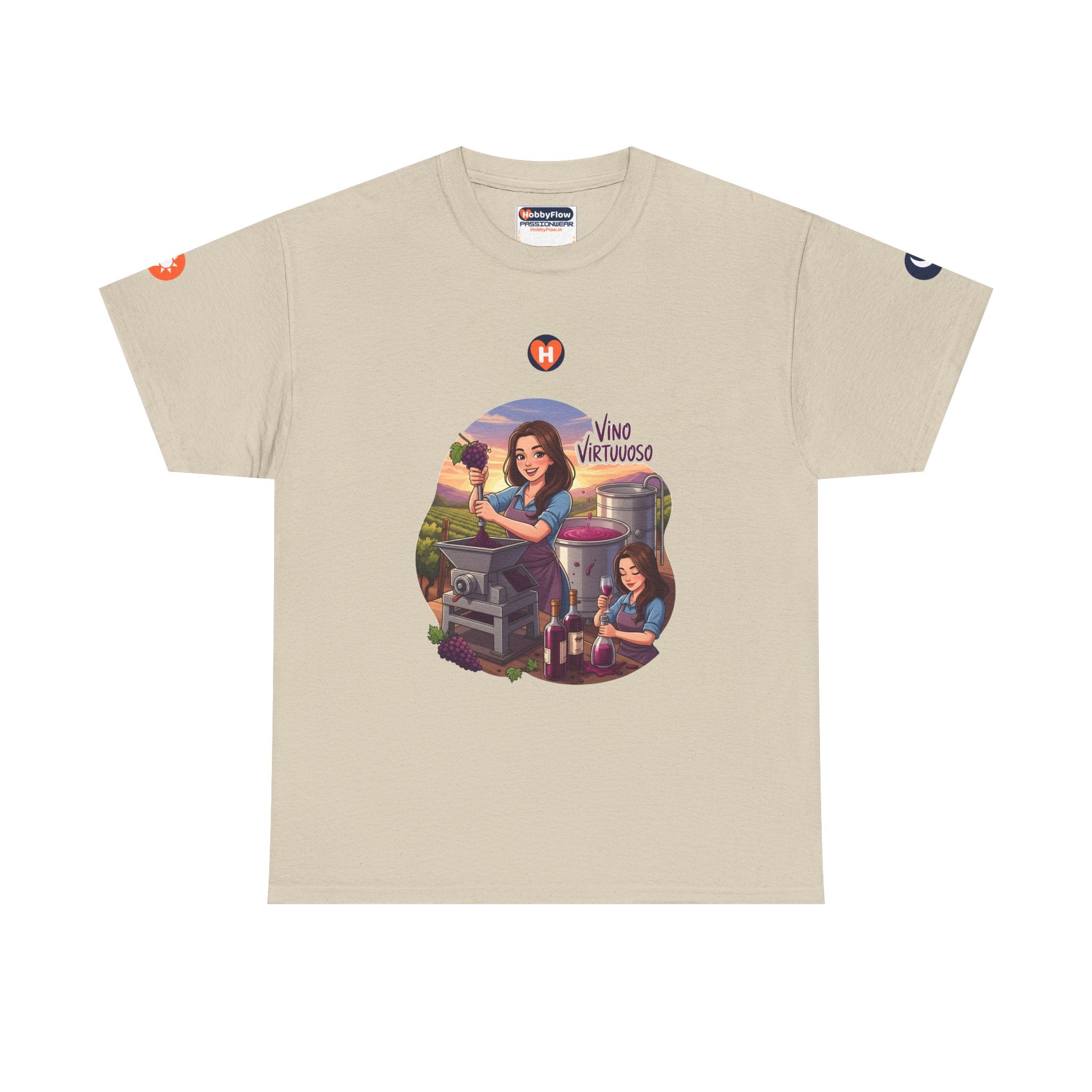 HobbyFlow #243 Wine making Tee - Essential Food & Drink Wear: Sip the Story, Savor the Craft!