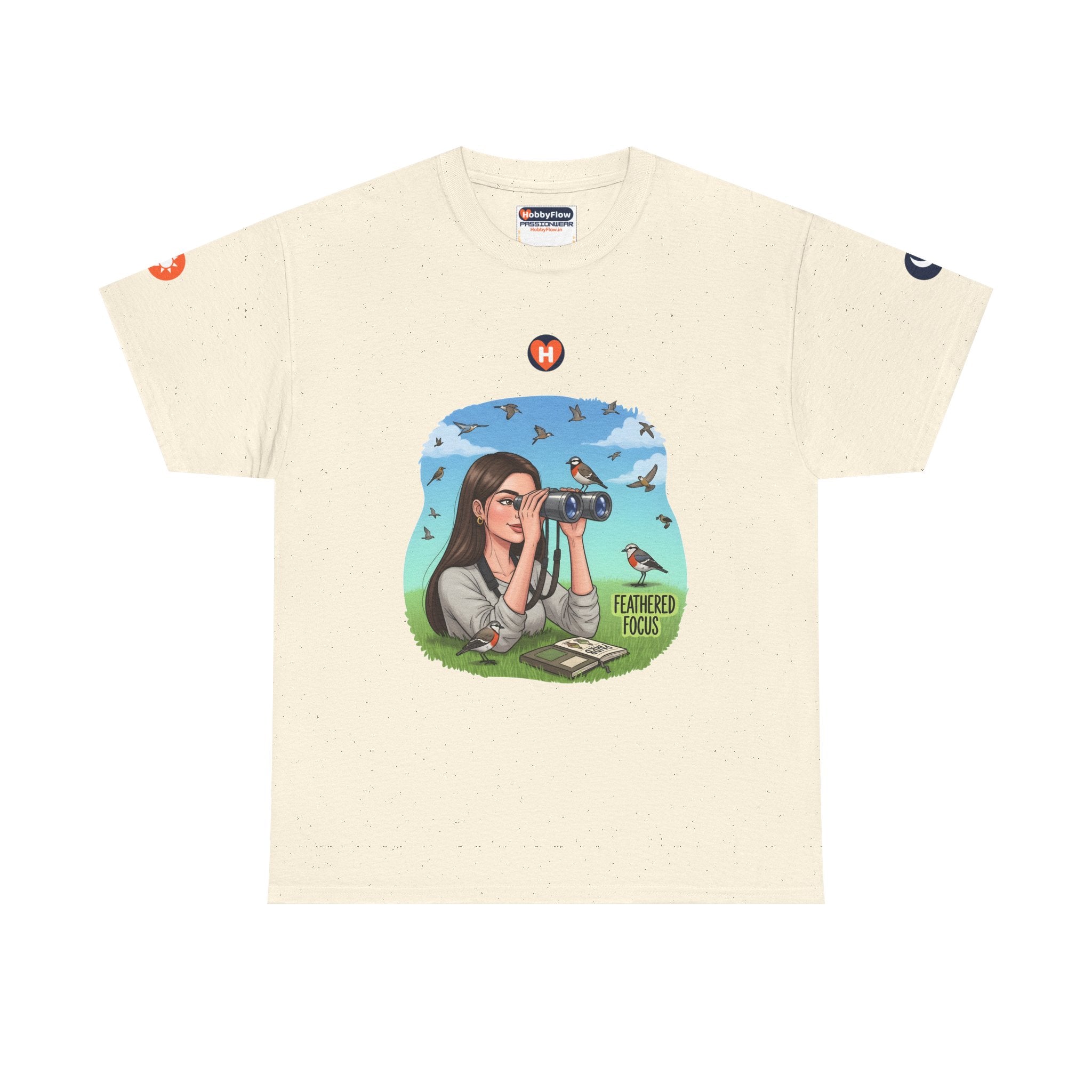 HobbyFlow #274 Birdwatching Tee - Essential Gardening & Nature Wear: See Silence, Hear Colors, Soar High!