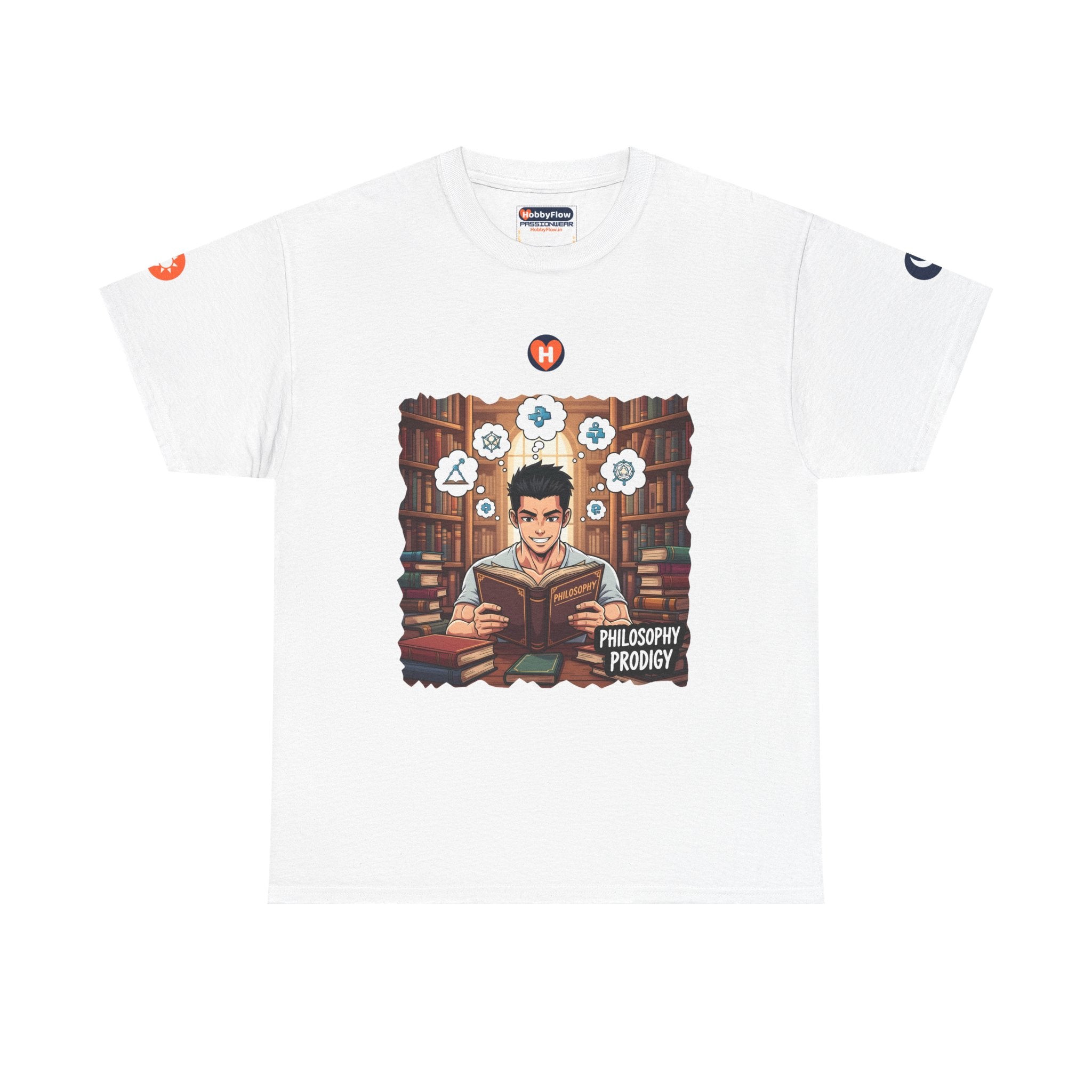 HobbyFlow #321 Philosophy reading Tee - Essential Intellectual & Educational Wear: Dive In Thought, Swim In Wisdom.