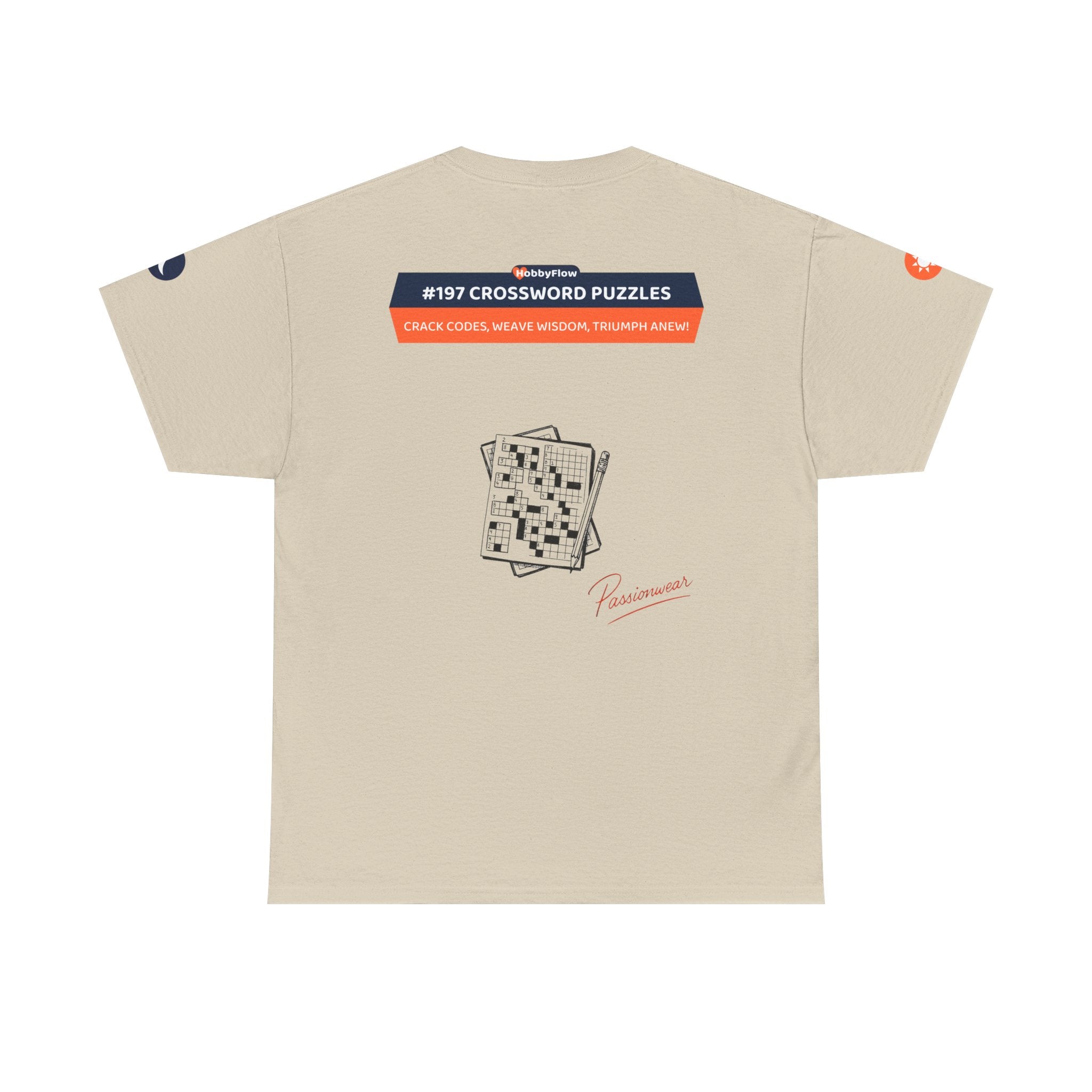 HobbyFlow #197 Crossword puzzles Tee - Essential Games & Collecting Wear: Crack Codes, Weave Wisdom, Triumph Anew!
