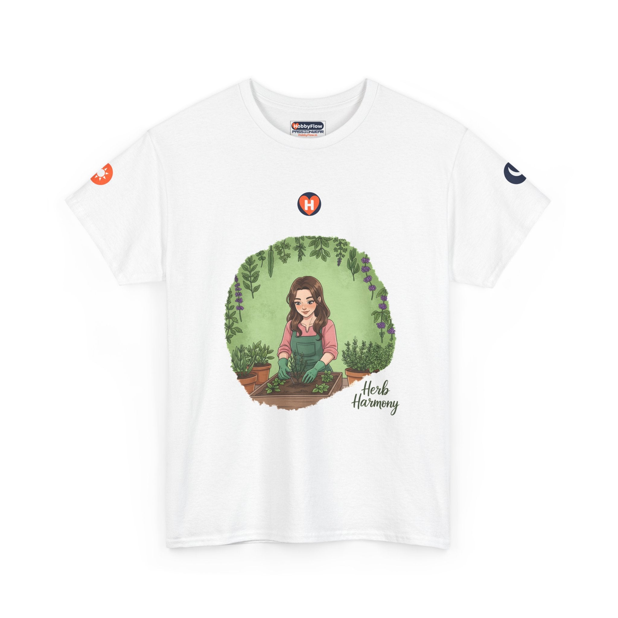 HobbyFlow #263 Herb gardening Tee - Essential Gardening & Nature Wear: Sow in Love, Reap in Tranquility.