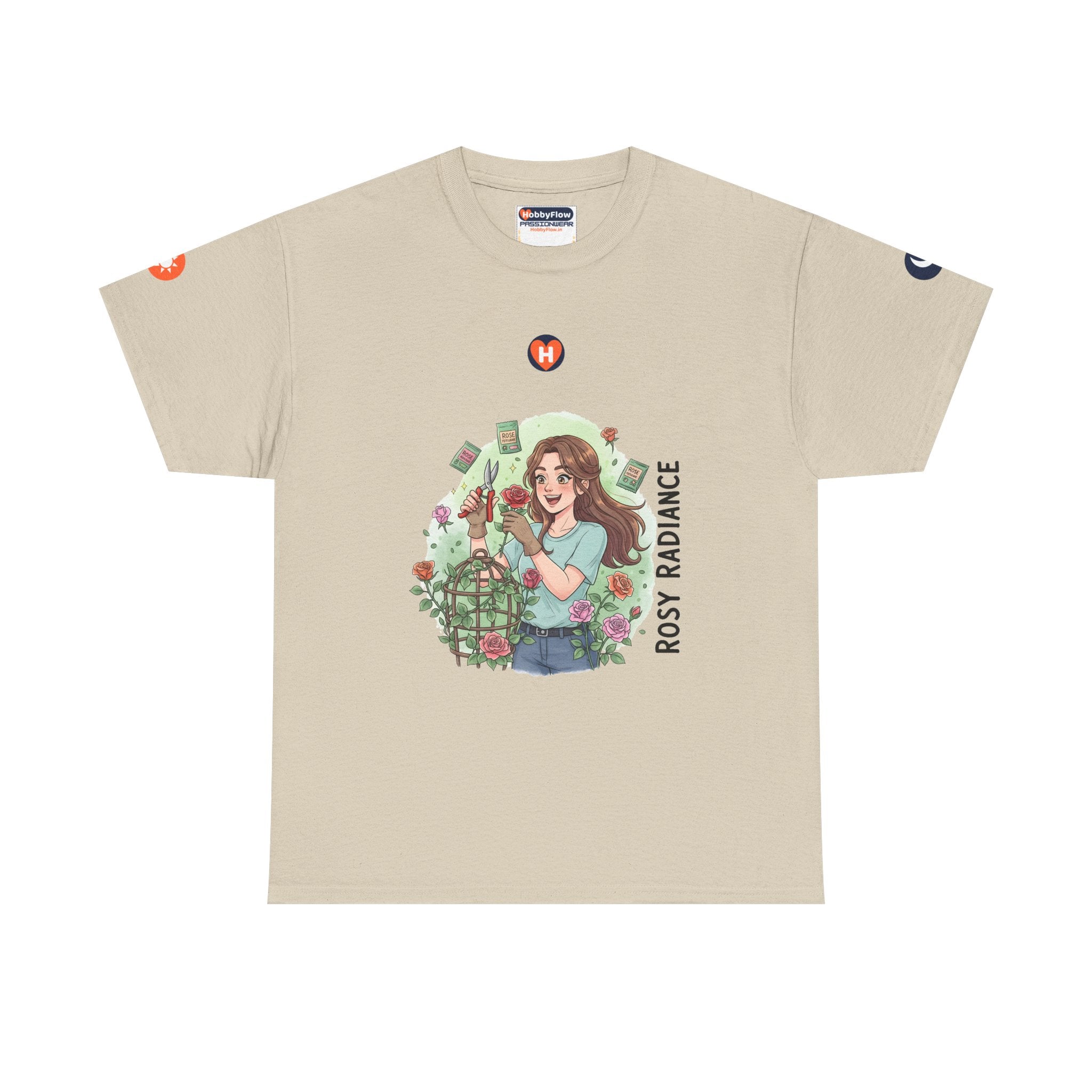 HobbyFlow #264 Rose gardening Tee - Essential Gardening & Nature Wear: Thrive in Thorns, Bloom in Brilliance!