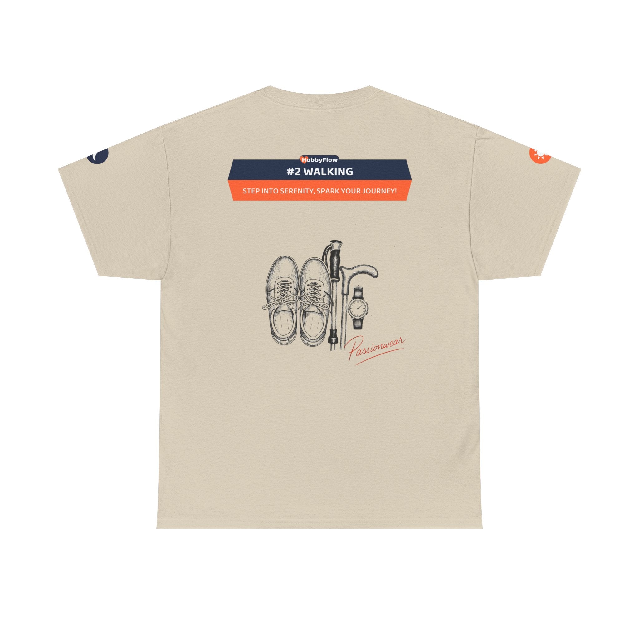 HobbyFlow #2 Walking Tee - Essential Sports & Adventure Wear: Step into Serenity, Spark Your Journey!