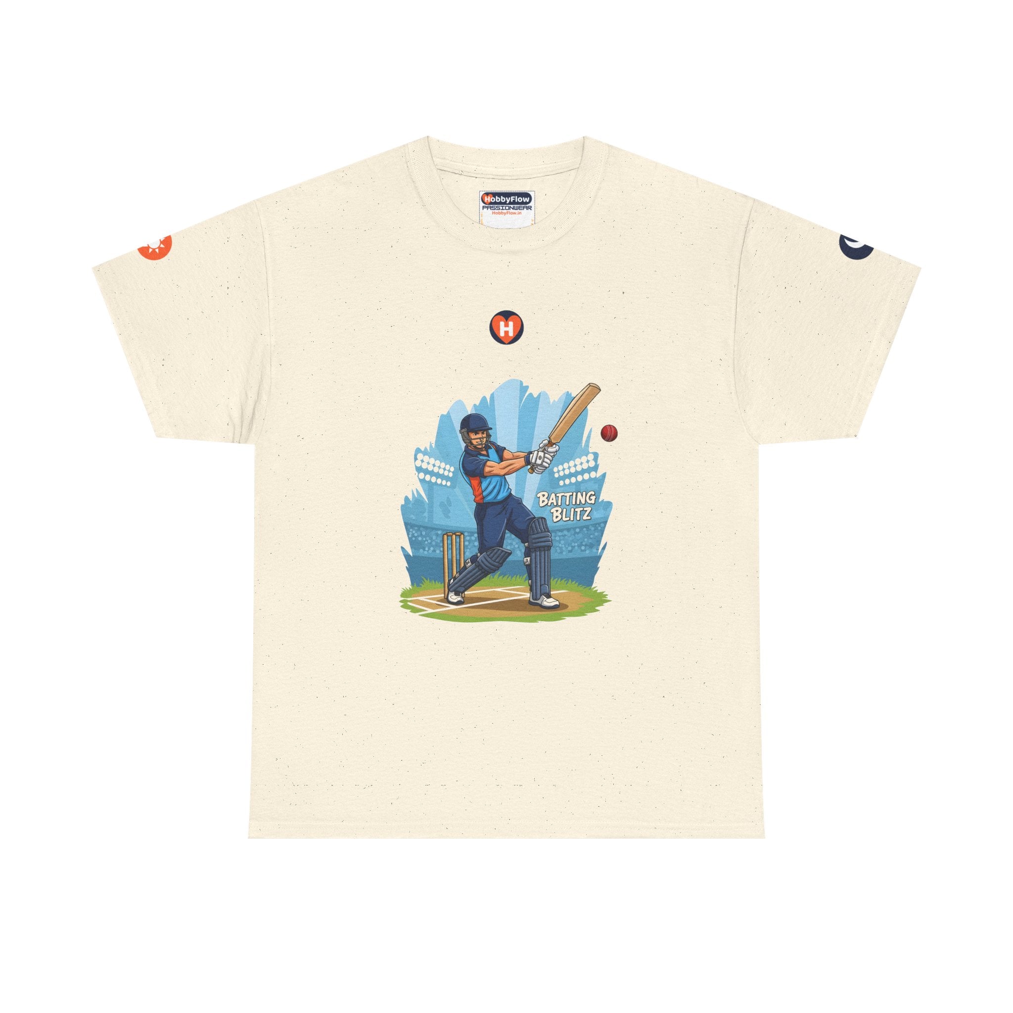 HobbyFlow #25 Cricket Tee - Essential Sports & Adventure Wear: Swing with Valor, Spark a Legacy!