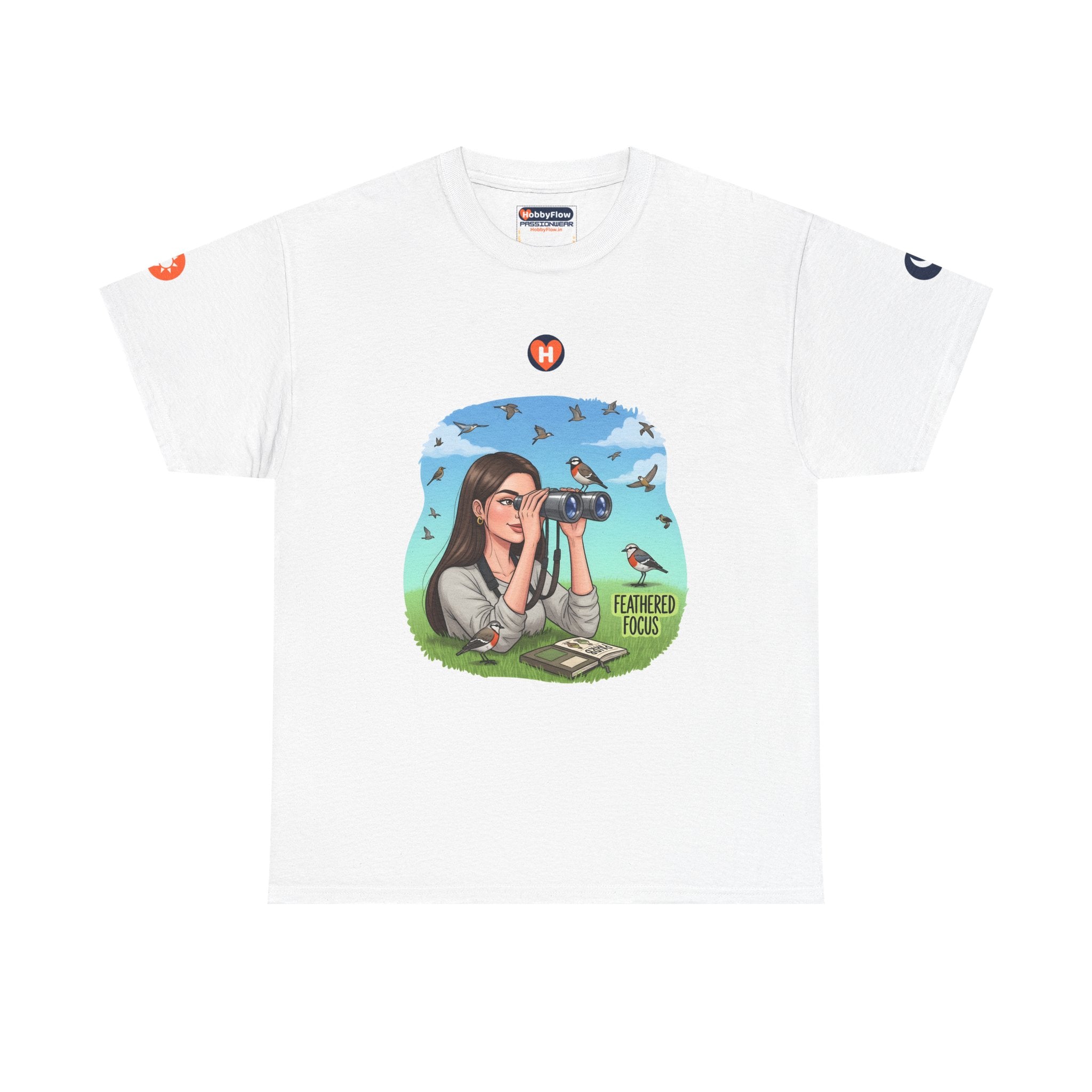 HobbyFlow #274 Birdwatching Tee - Essential Gardening & Nature Wear: See Silence, Hear Colors, Soar High!
