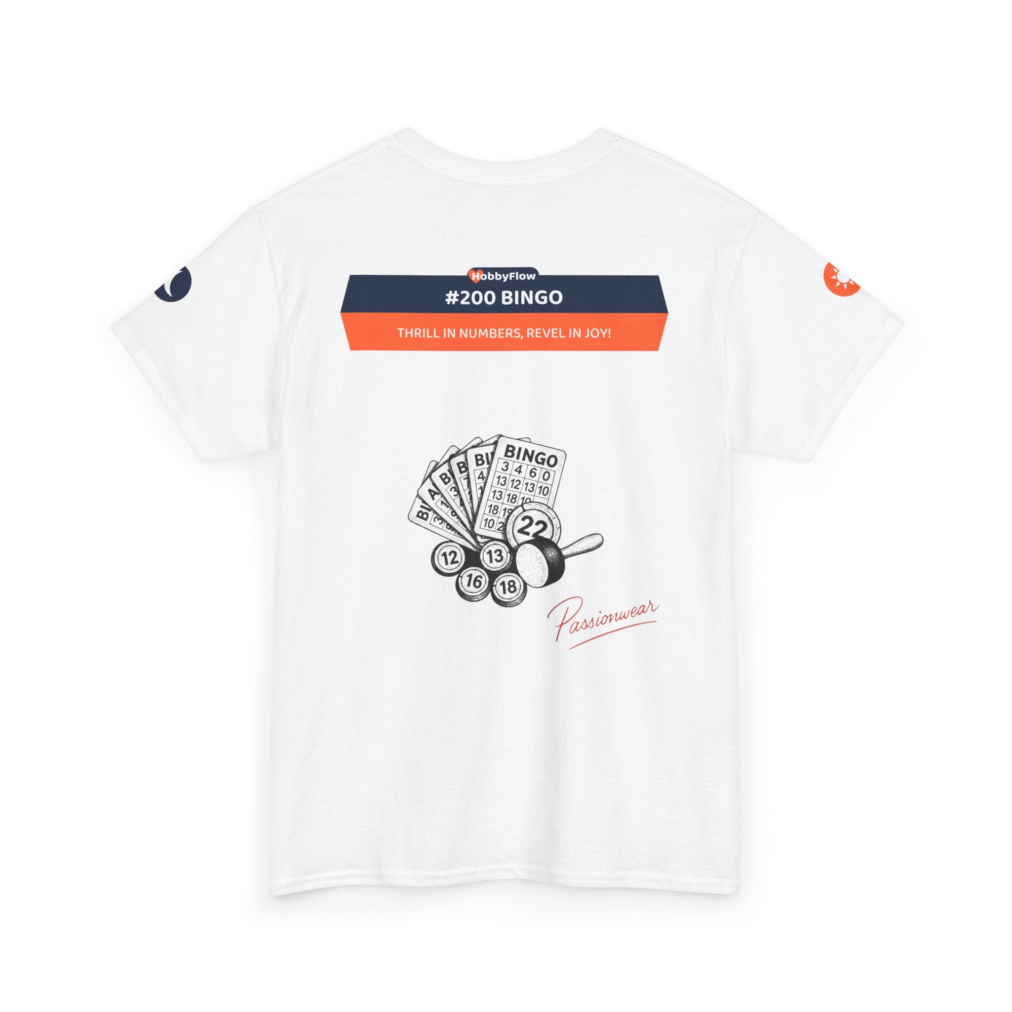 HobbyFlow #200 Bingo Tee - Essential Games & Collecting Wear: Thrill in Numbers, Revel in Joy!
