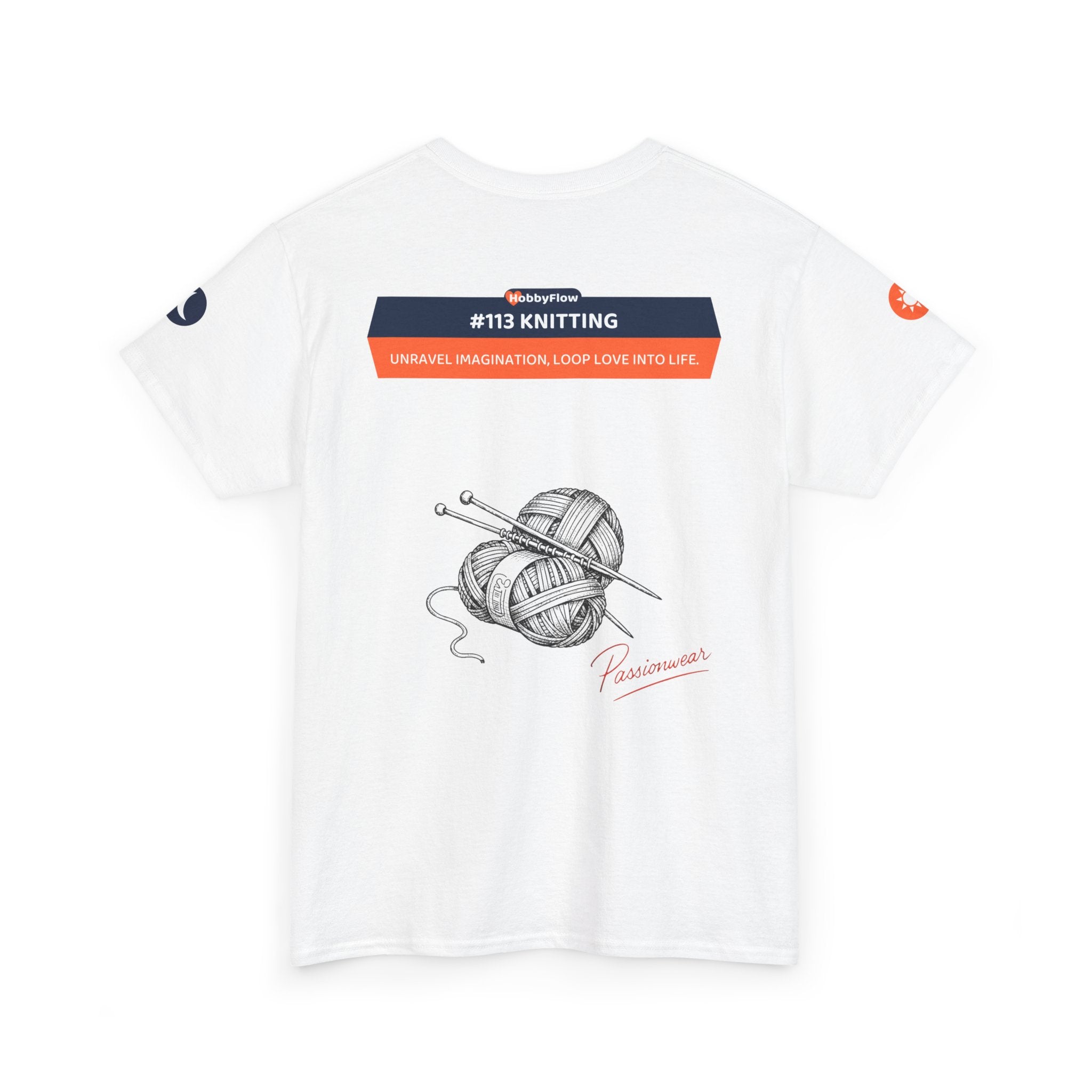 HobbyFlow #113 Knitting Tee - Essential Creative Arts & Crafts Wear: Unravel Imagination, Loop Love into Life.