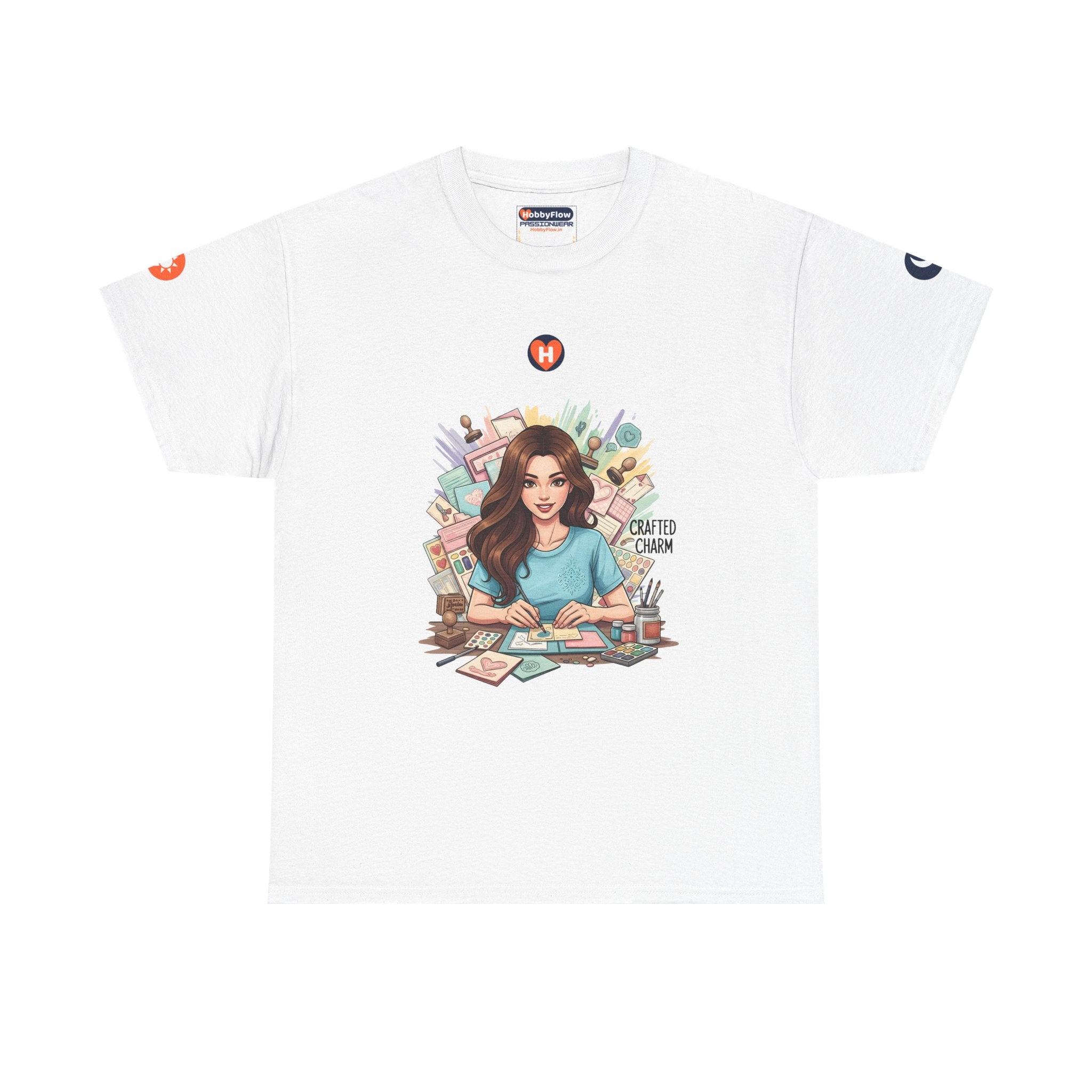 HobbyFlow #121 Card making Tee - Essential Creative Arts & Crafts Wear: Stitching Stories, Sealing Smiles!