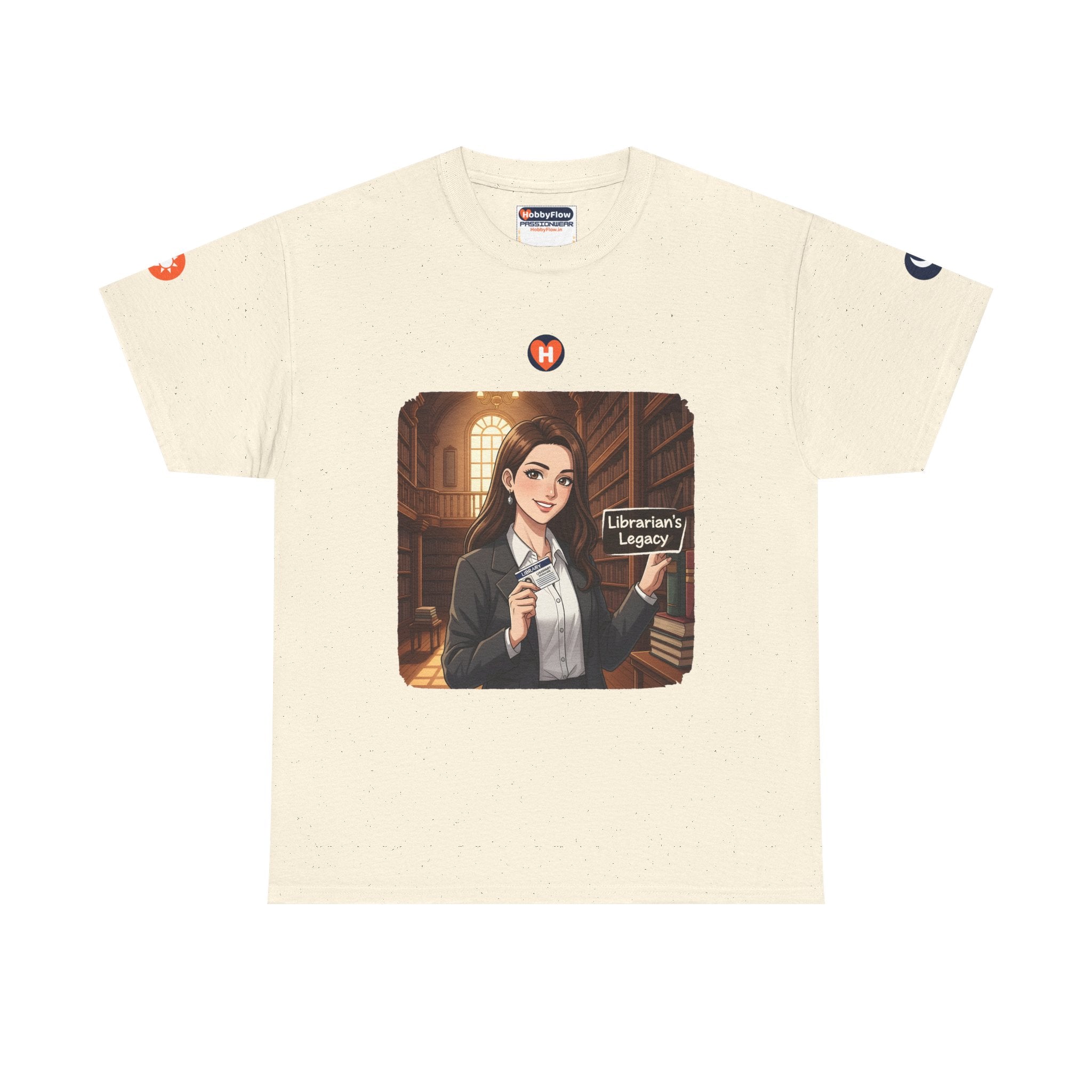 HobbyFlow #309 Visiting libraries Tee - Essential Intellectual & Educational Wear: Pages Whisper, Minds Blossom.