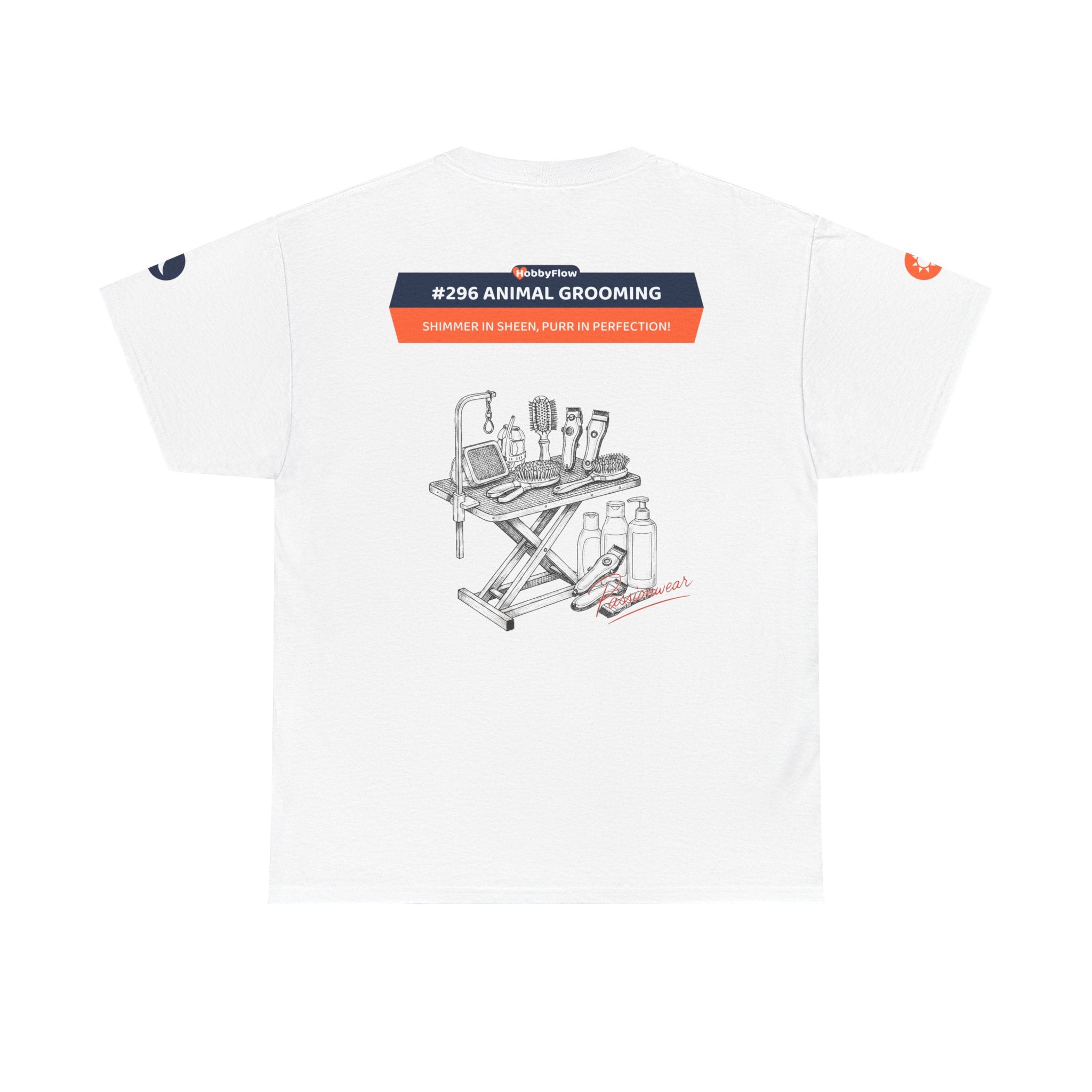 HobbyFlow #296 Animal grooming Tee - Essential Animals & Pets Wear: Shimmer in Sheen, Purr in Perfection!