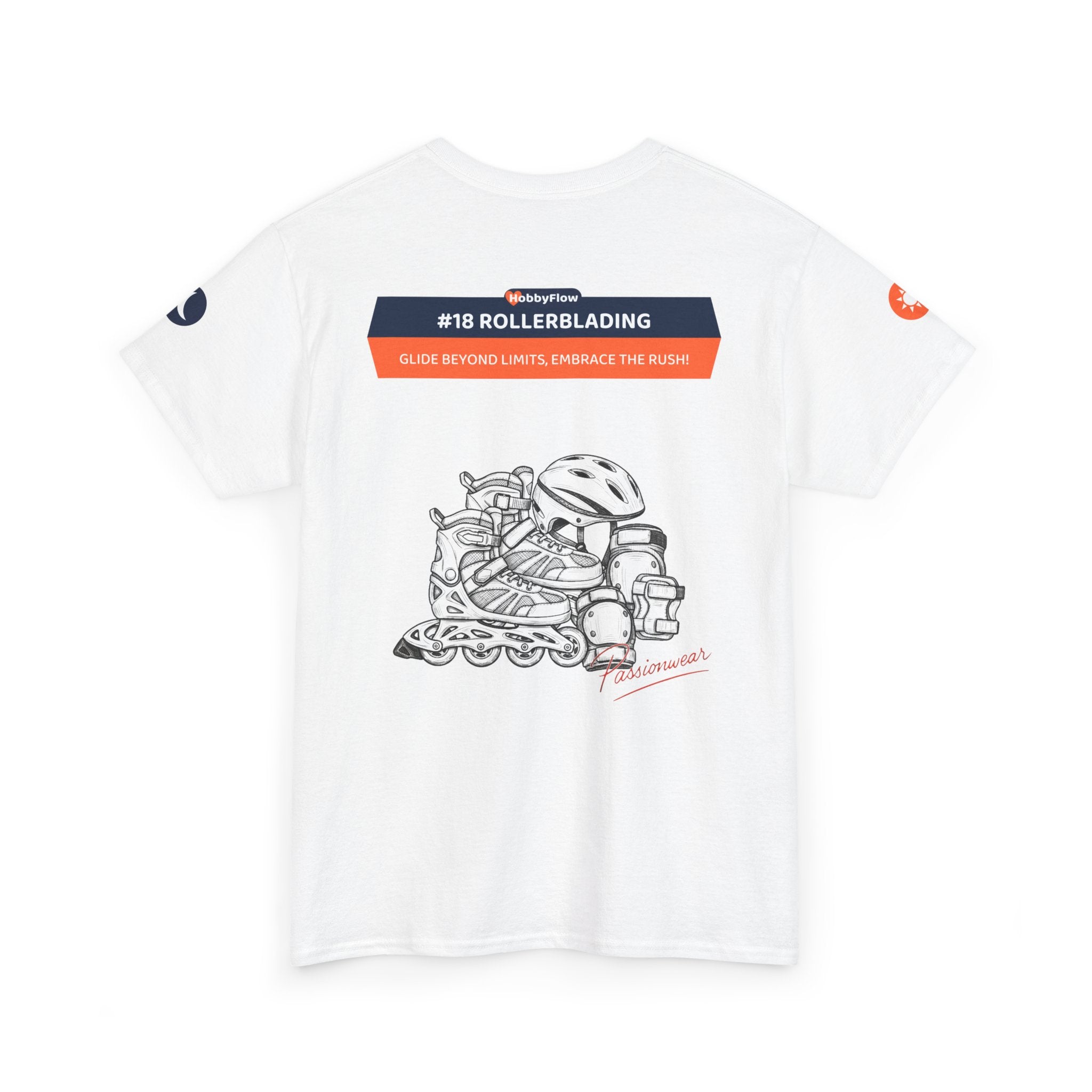 HobbyFlow #18 Rollerblading Tee - Essential Sports & Adventure Wear: Glide Beyond Limits, Embrace the Rush!