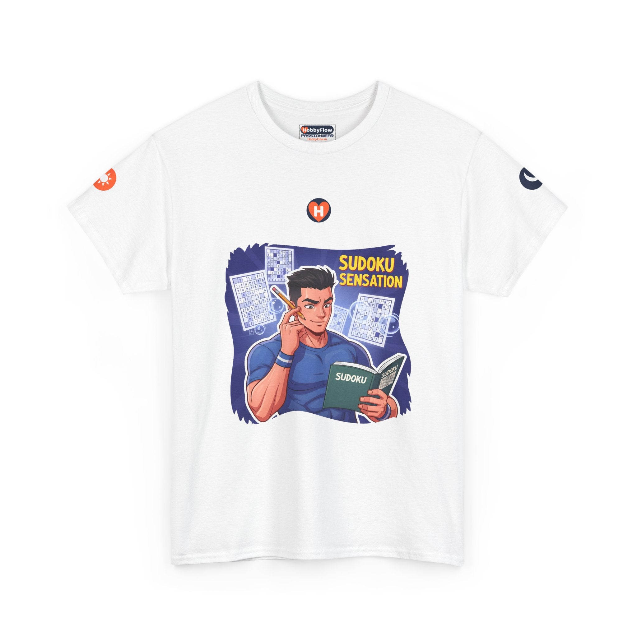 HobbyFlow #198 Sudoku Tee - Essential Games & Collecting Wear: Puzzle's Call, Mind's Thrill, Triumph Born!