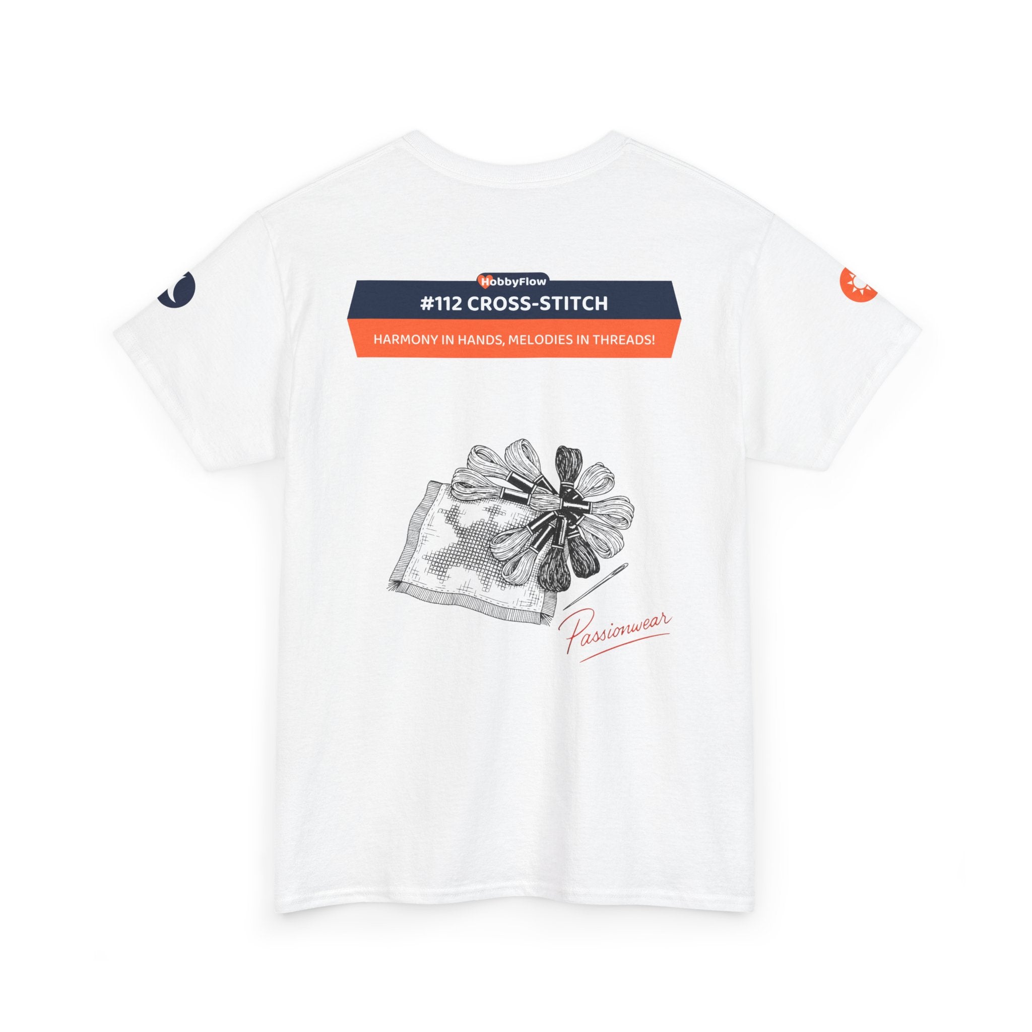 HobbyFlow #112 Cross-stitch Tee - Essential Creative Arts & Crafts Wear: Harmony in Hands, Melodies in Threads!