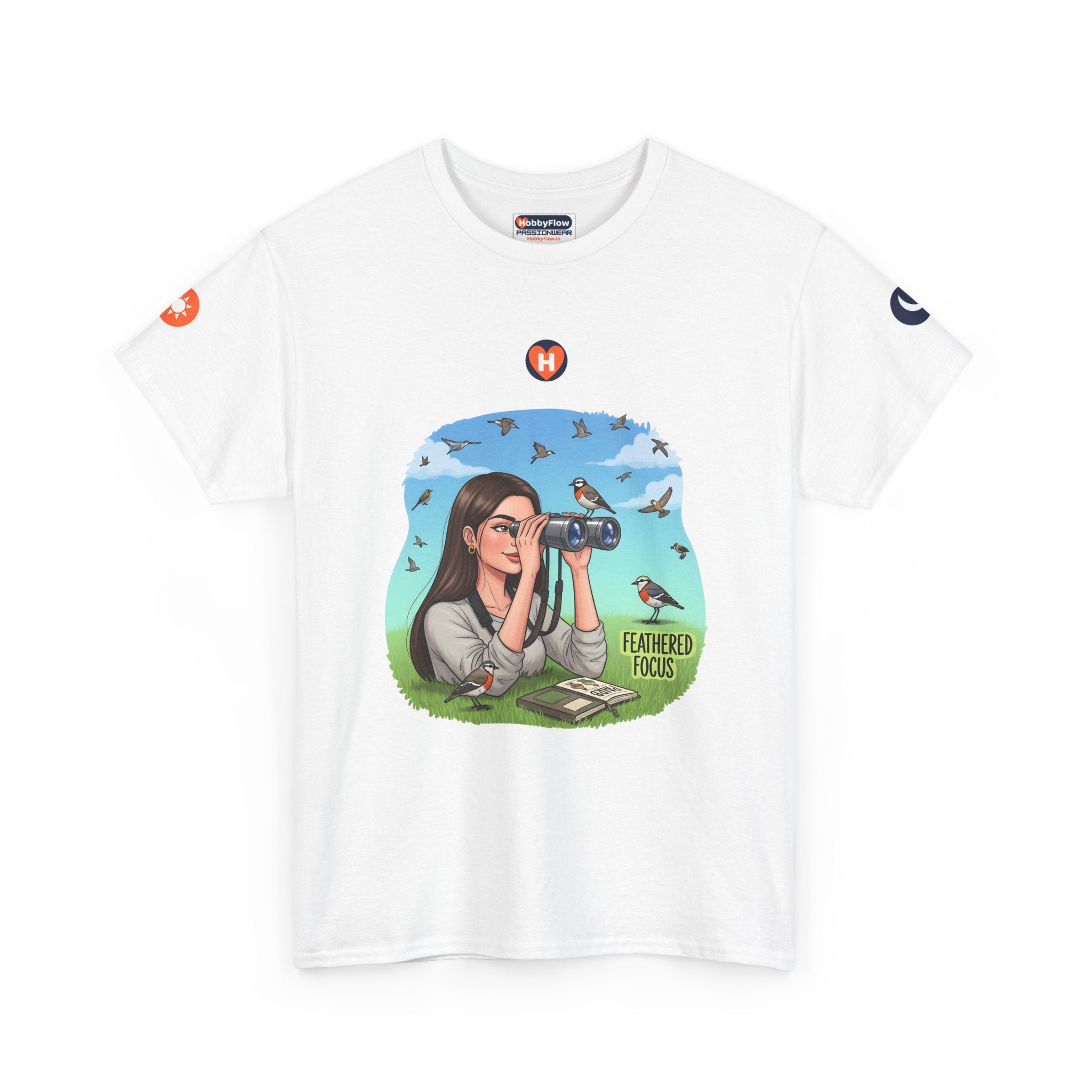 HobbyFlow #274 Birdwatching Tee - Essential Gardening & Nature Wear: See Silence, Hear Colors, Soar High!