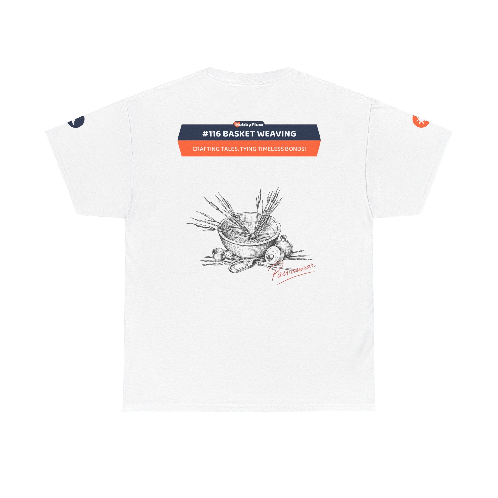 HobbyFlow #116 Basket weaving Tee - Essential Creative Arts & Crafts Wear: Crafting Tales, Tying Timeless Bonds!