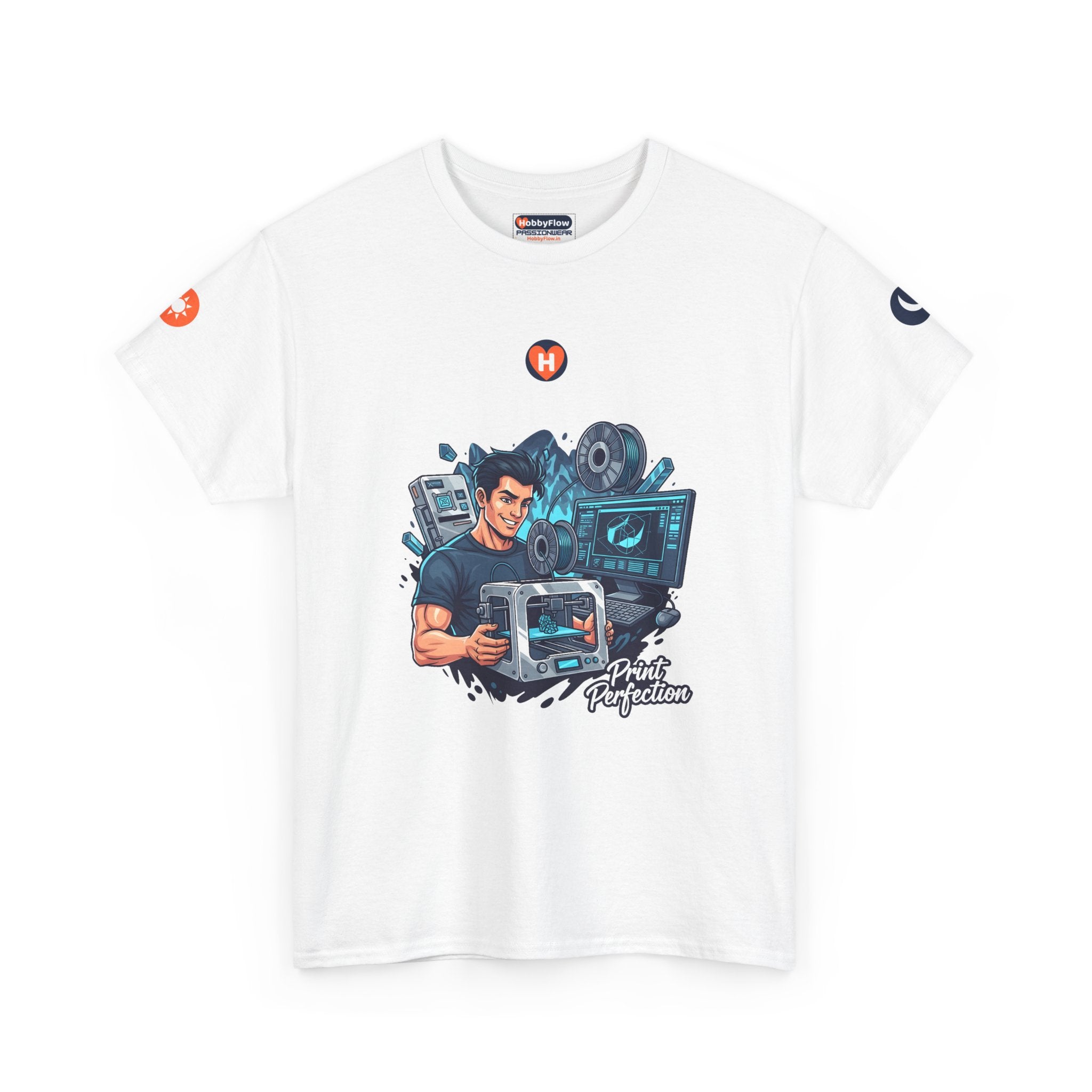 HobbyFlow #217 3D printing Tee - Essential Technology & DIY Wear: Shape the Unseen, Awaken Possibilities.