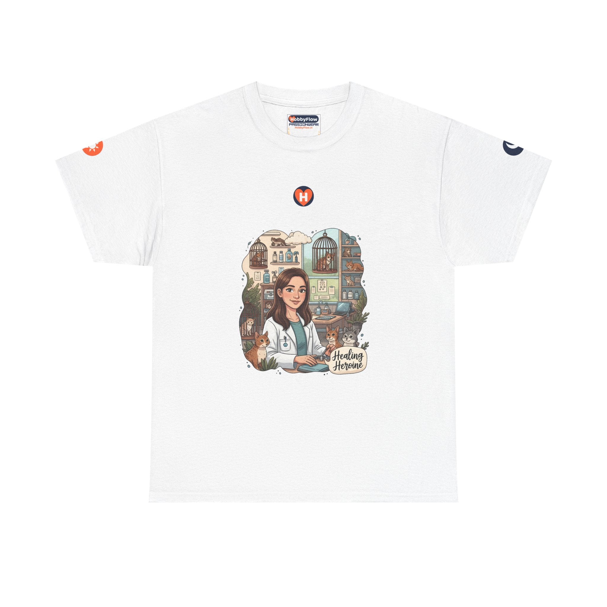 HobbyFlow #304 Wildlife rehabilitation Tee - Essential Animals & Pets Wear: Whispered Healings, Roaring Returns!