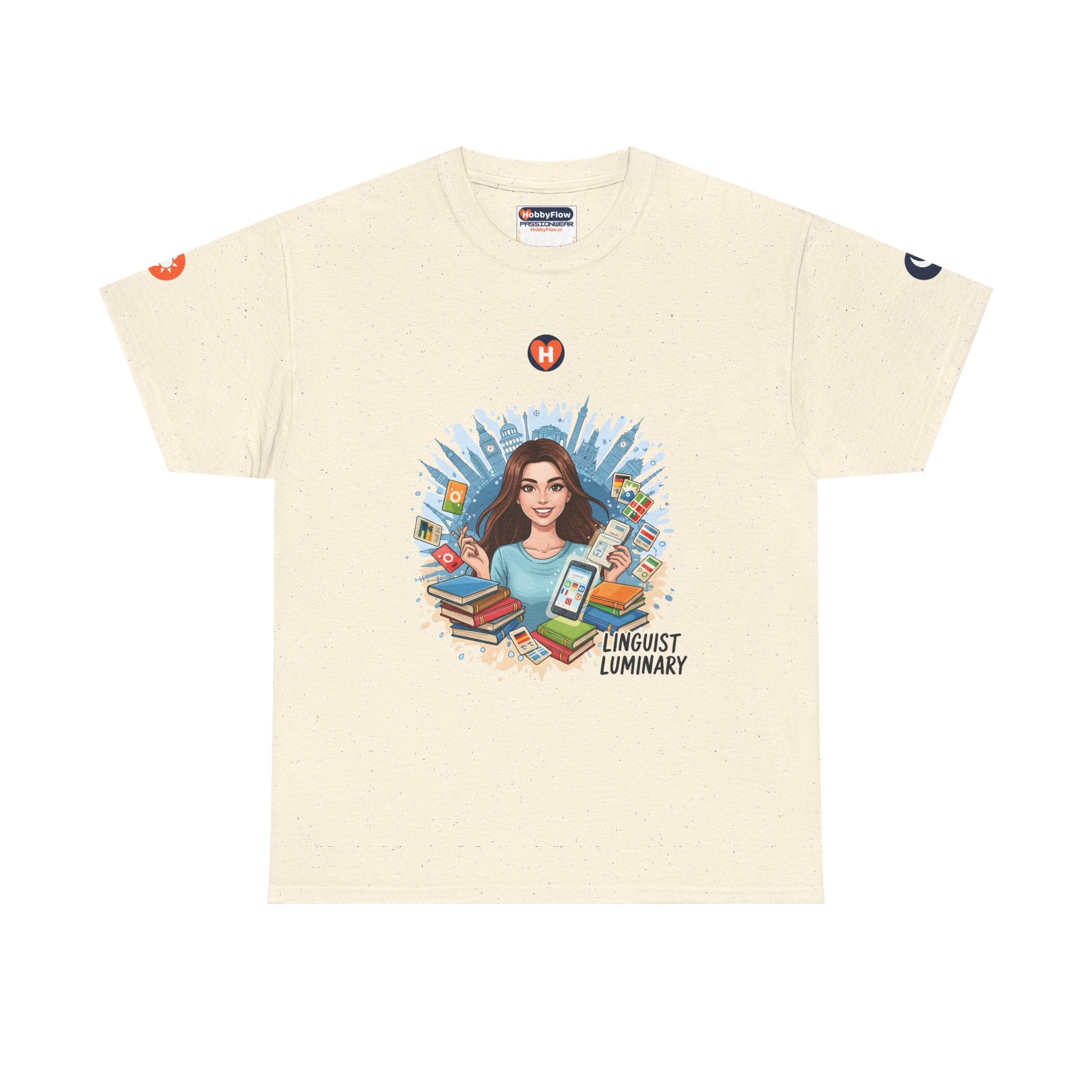 HobbyFlow #313 Learning languages Tee - Essential Intellectual & Educational Wear: Voices Unleashed, World Embraced.