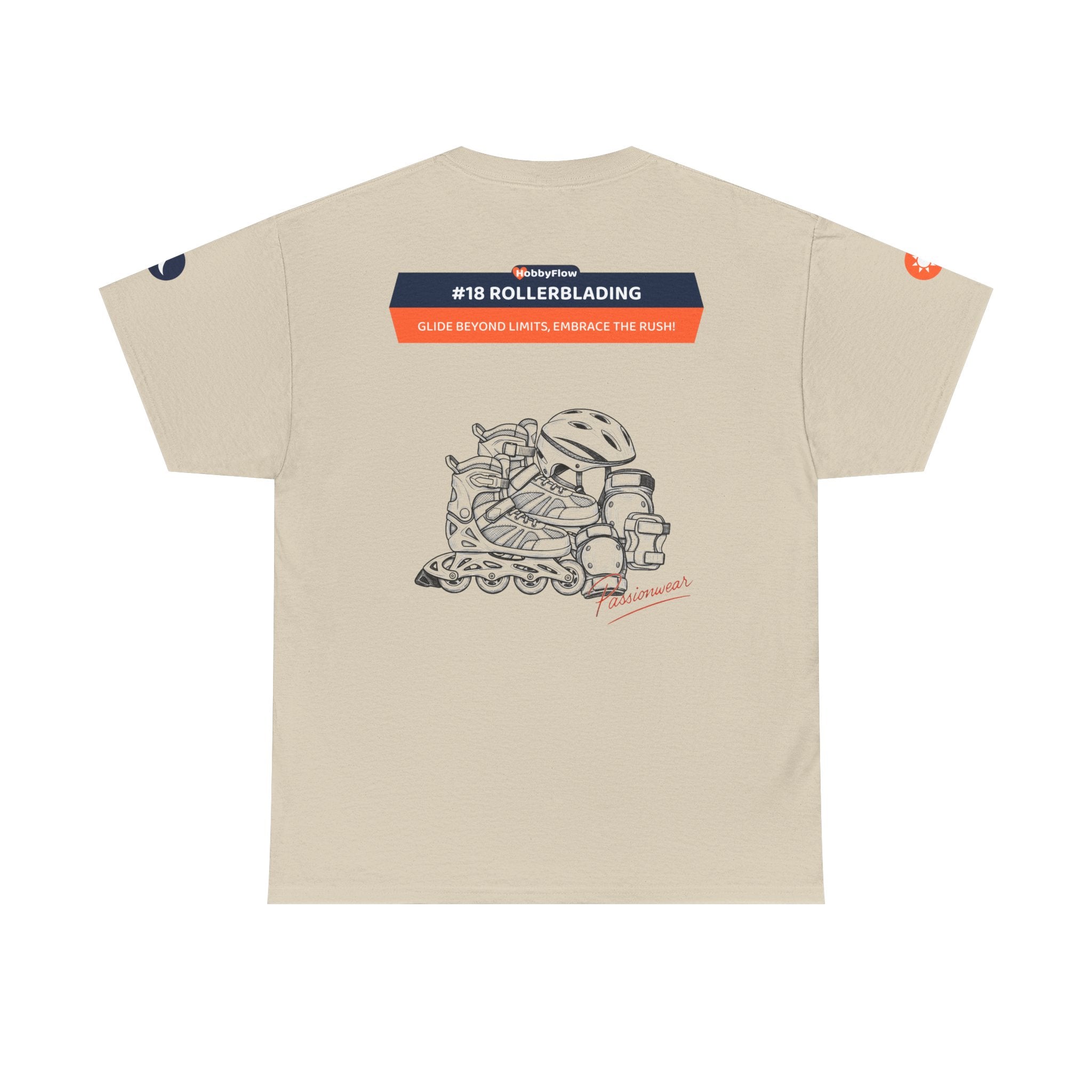 HobbyFlow #18 Rollerblading Tee - Essential Sports & Adventure Wear: Glide Beyond Limits, Embrace the Rush!