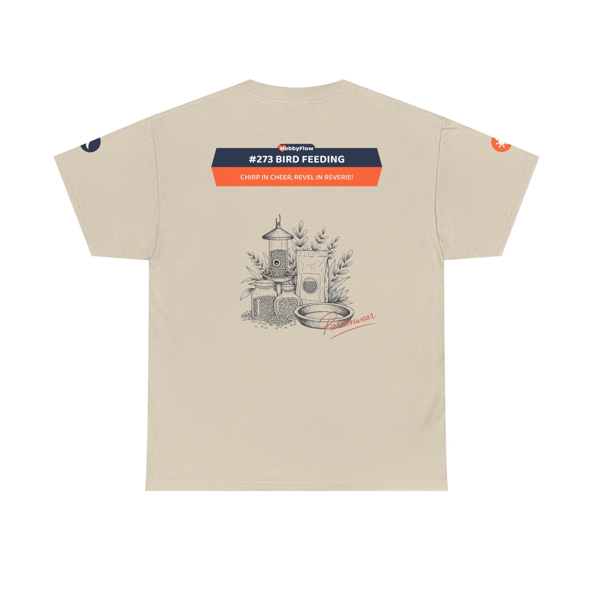 HobbyFlow #273 Bird feeding Tee - Essential Gardening & Nature Wear: Chirp in Cheer, Revel in Reverie!