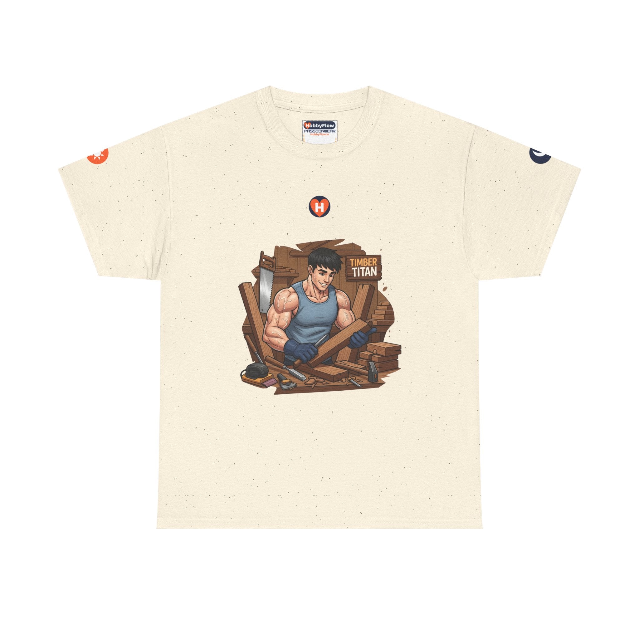 HobbyFlow #102 Woodworking Tee - Essential Creative Arts & Crafts Wear: Whittle Wonders, Breathe Life into Grain.