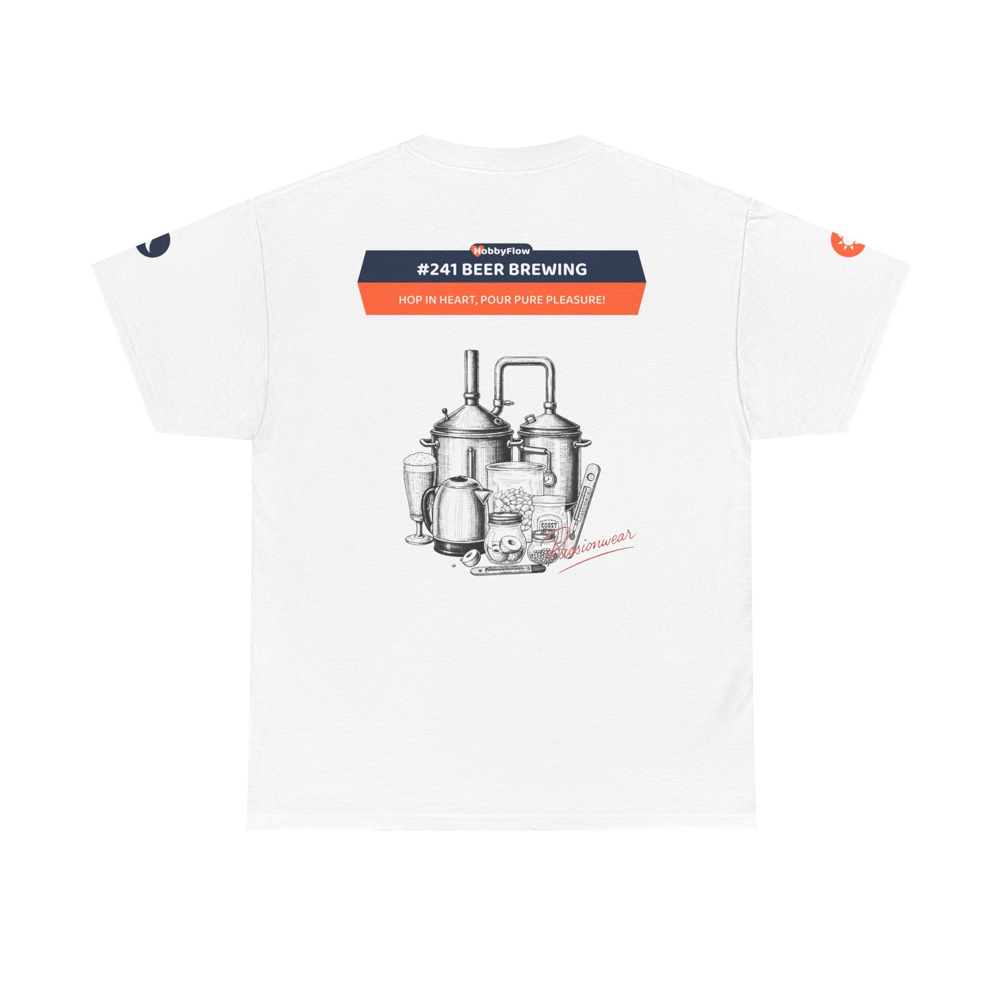 HobbyFlow #241 Beer brewing Tee - Essential Food & Drink Wear: Hop in Heart, Pour Pure Pleasure!