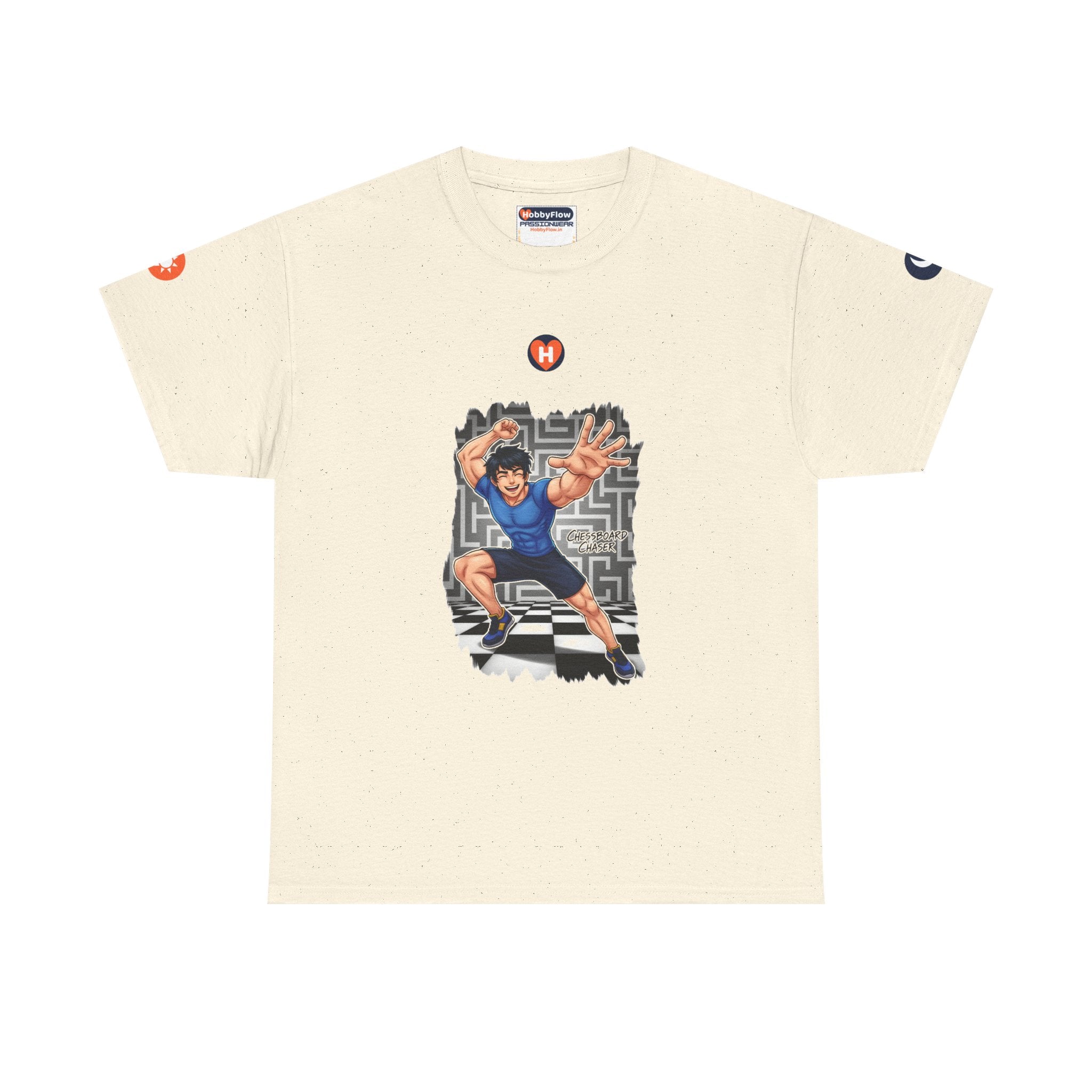 HobbyFlow #178 Checkers Tee - Essential Games & Collecting Wear: Battle in Squares, Unleash the King.