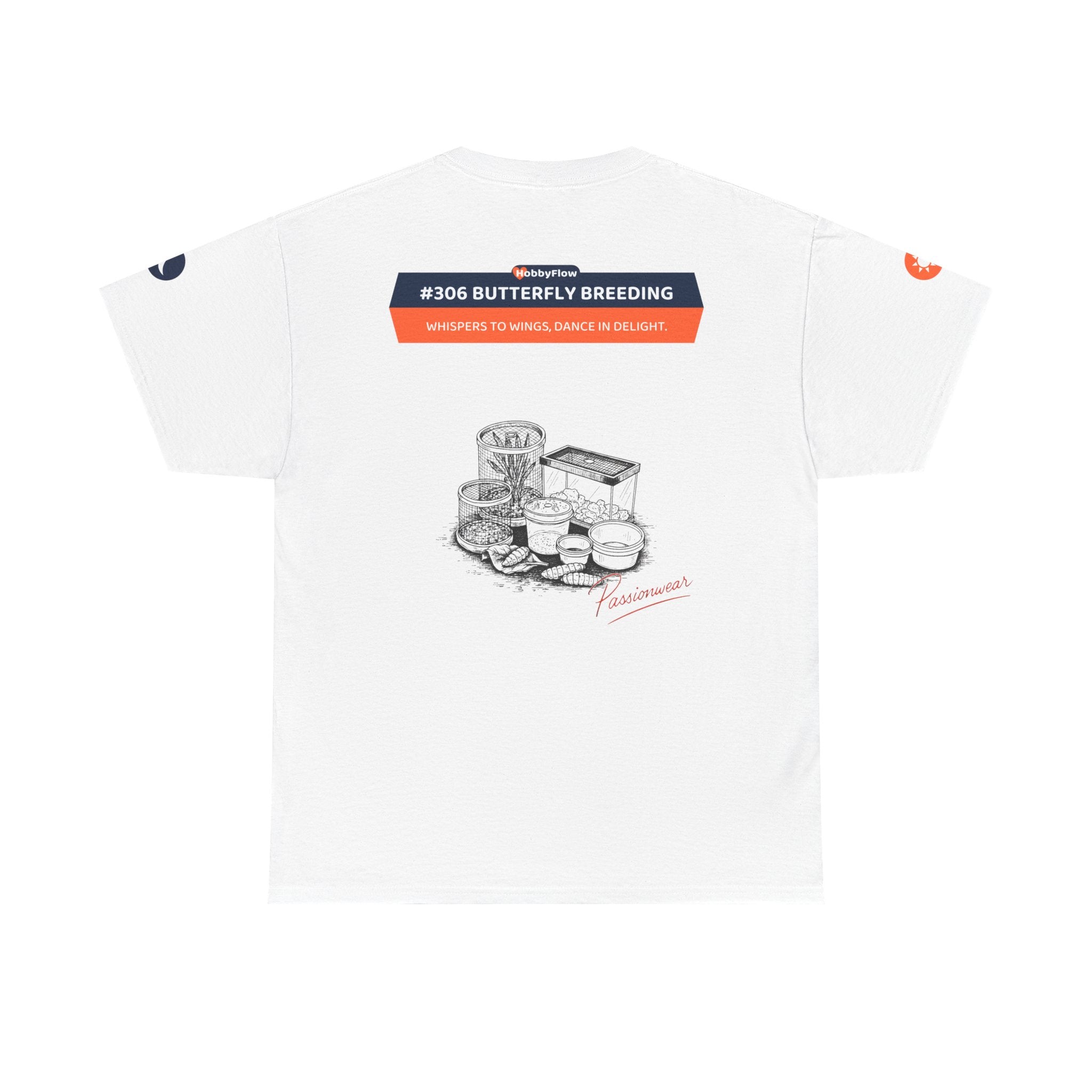 HobbyFlow #306 Butterfly breeding Tee - Essential Animals & Pets Wear: Whispers to Wings, Dance in Delight.