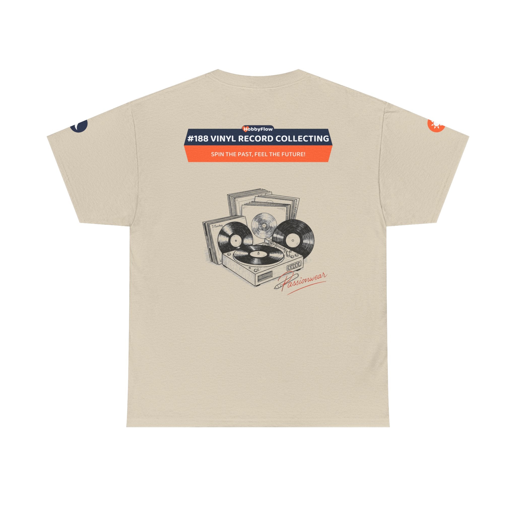 HobbyFlow #188 Vinyl record collecting Tee - Essential Games & Collecting Wear: Spin the Past, Feel the Future!