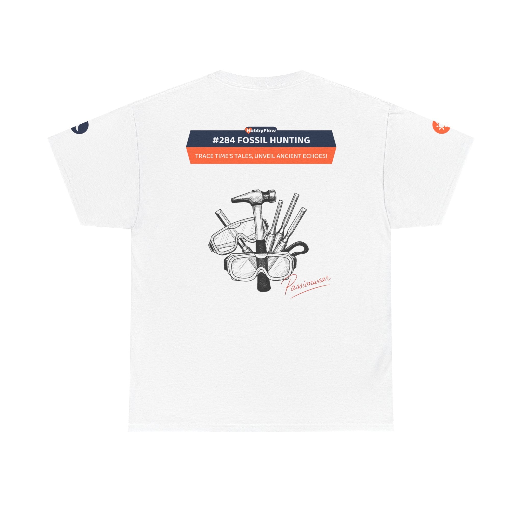 HobbyFlow #284 Fossil hunting Tee - Essential Gardening & Nature Wear: Trace Time's Tales, Unveil Ancient Echoes!