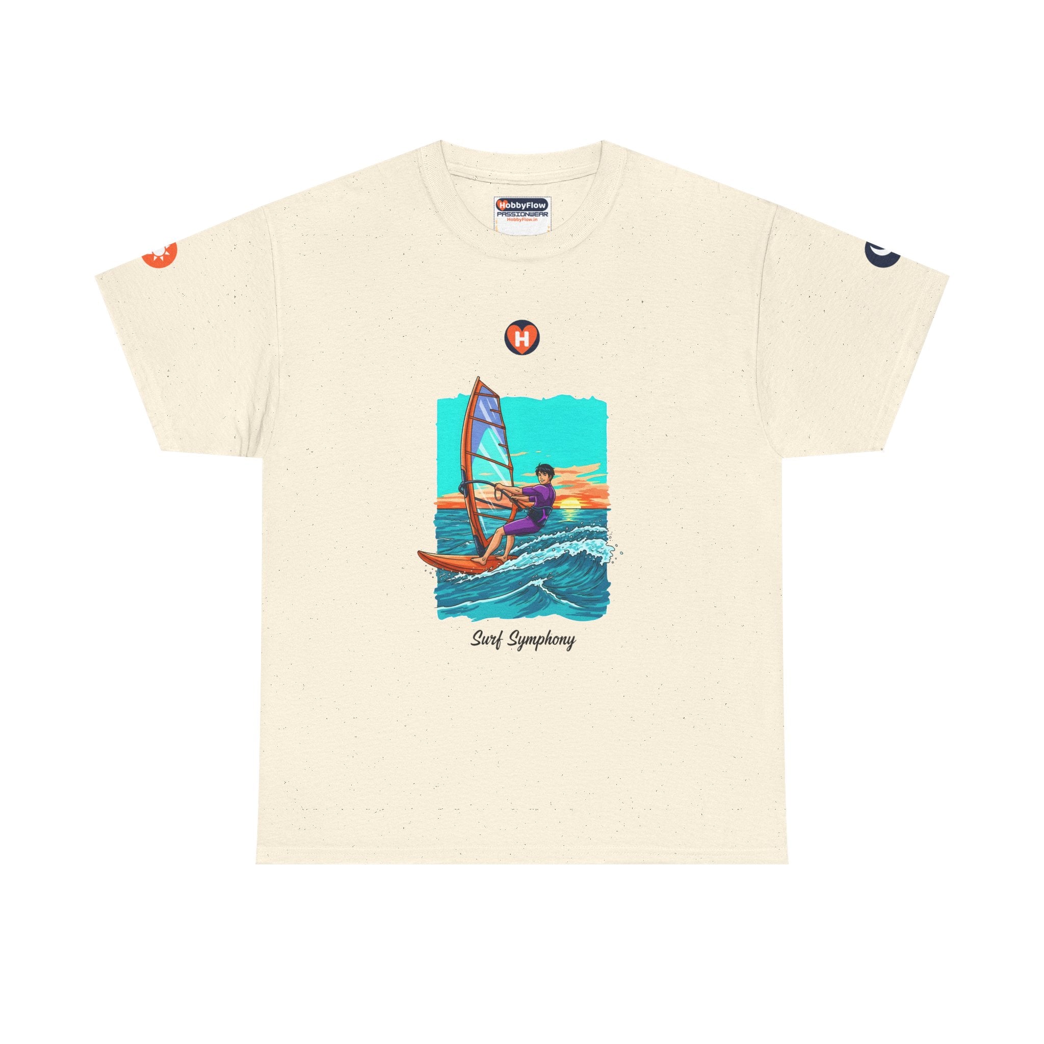 HobbyFlow #13 Windsurfing Tee - Essential Sports & Adventure Wear: Breeze Ballet, Sea's Energetic Echo!
