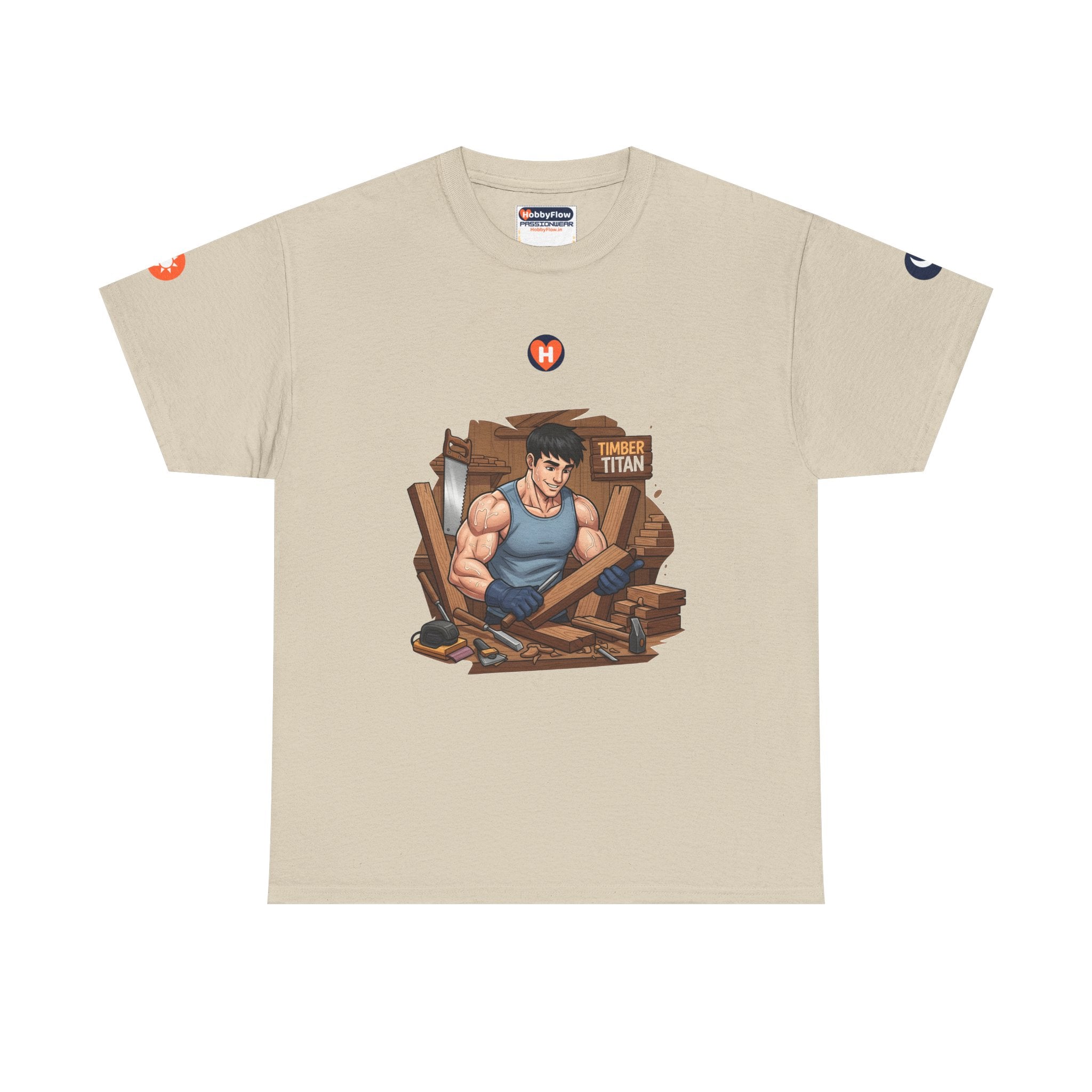 HobbyFlow #102 Woodworking Tee - Essential Creative Arts & Crafts Wear: Whittle Wonders, Breathe Life into Grain.