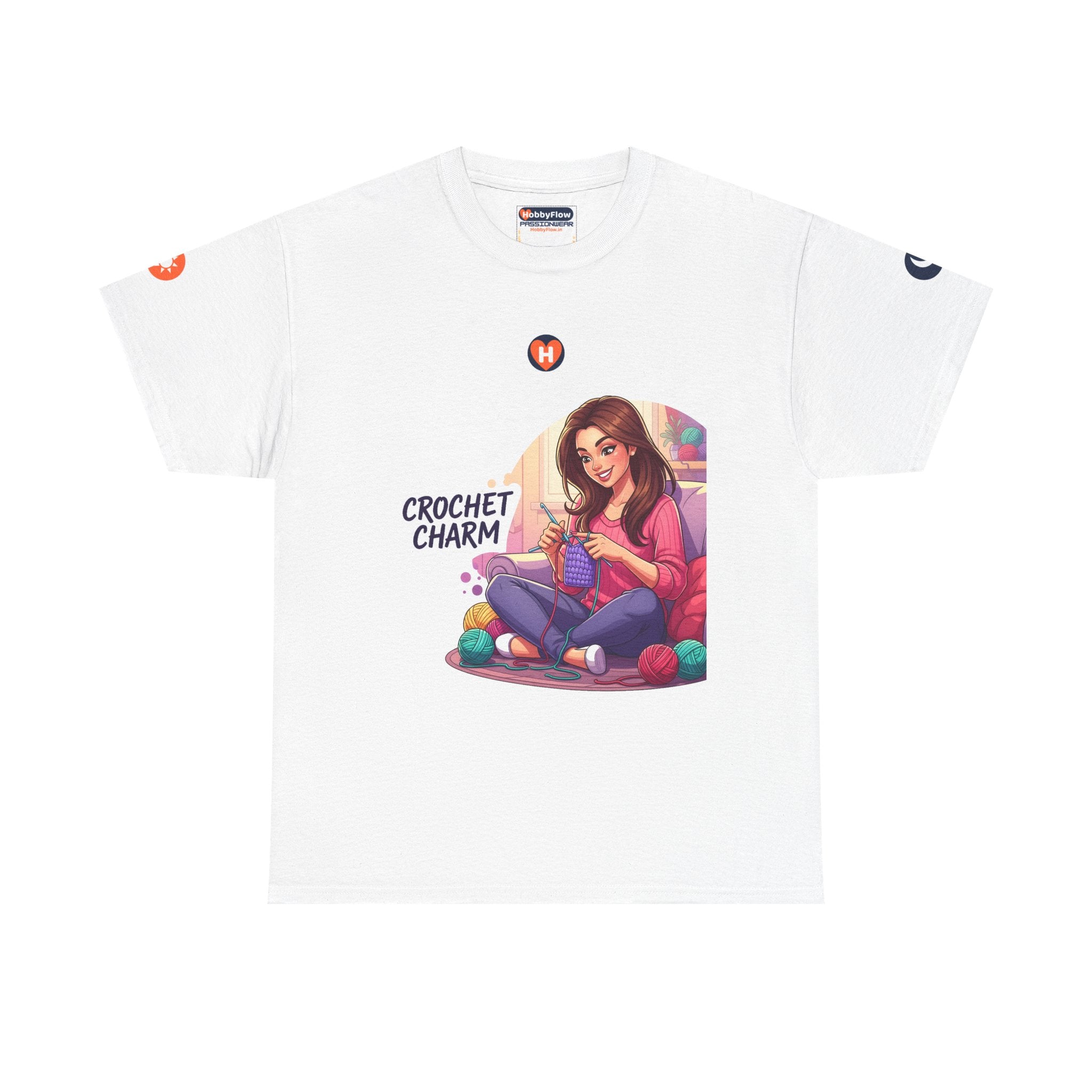 HobbyFlow #114 Crochet Tee - Essential Creative Arts & Crafts Wear: Loop in Love, Unfurl the Unseen Magic!